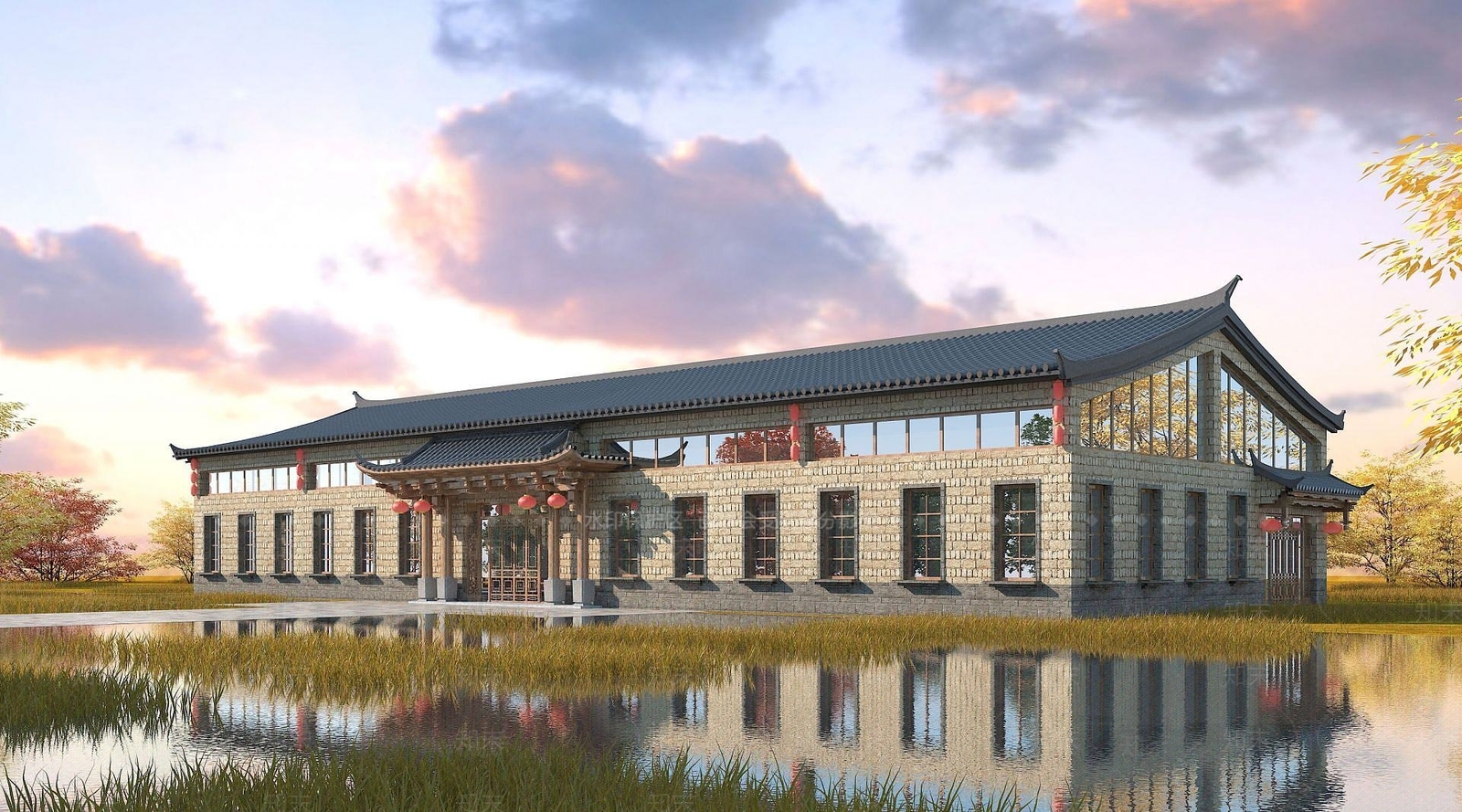 现代农家乐3D模型下载【ID:1192113370】