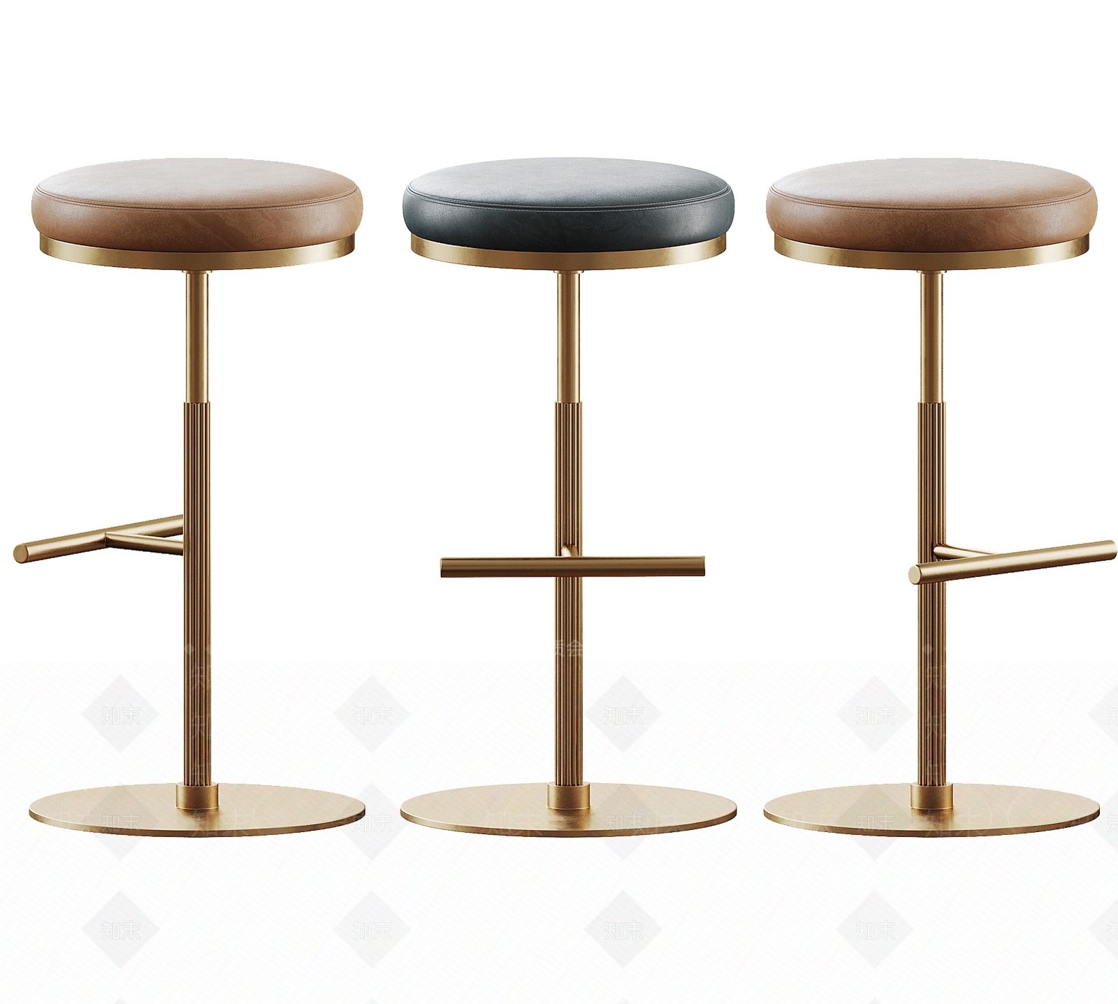 意式轻奢吧凳SU模型下载【ID:1192114432】