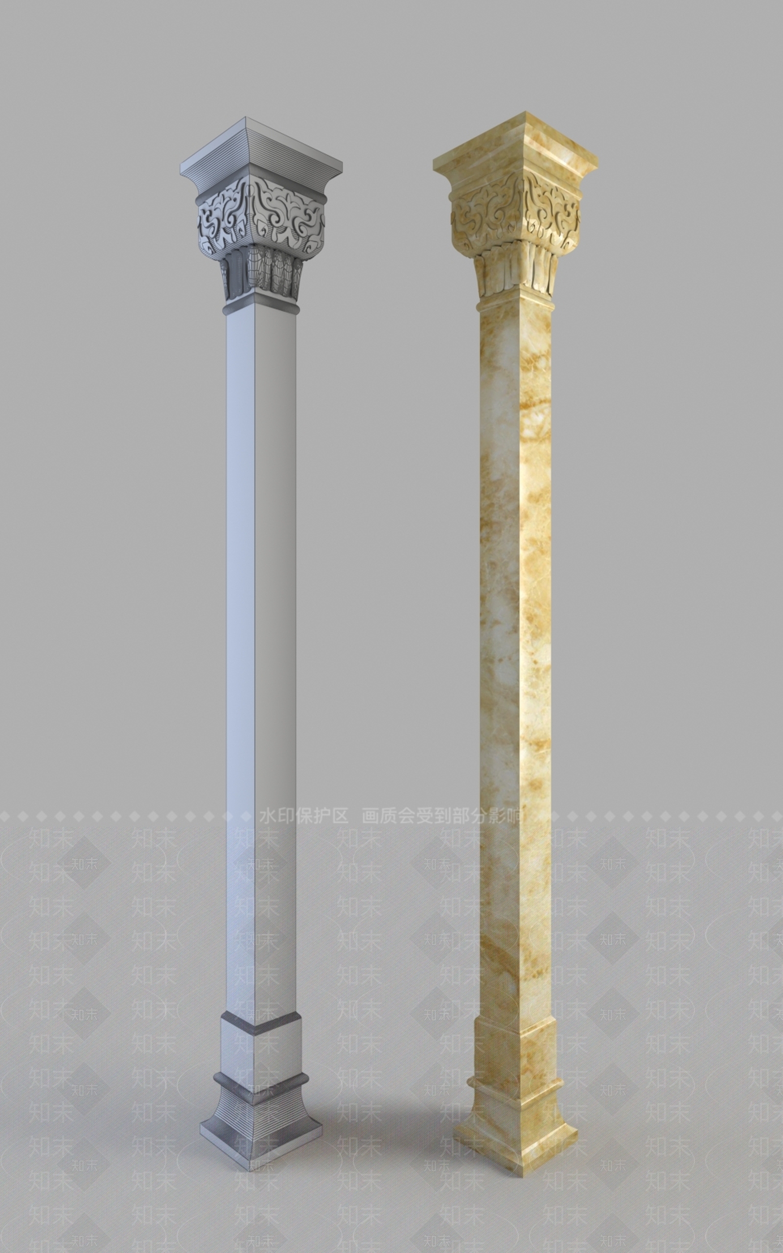 欧式现代其他局部构件3D模型下载【ID:1192118269】