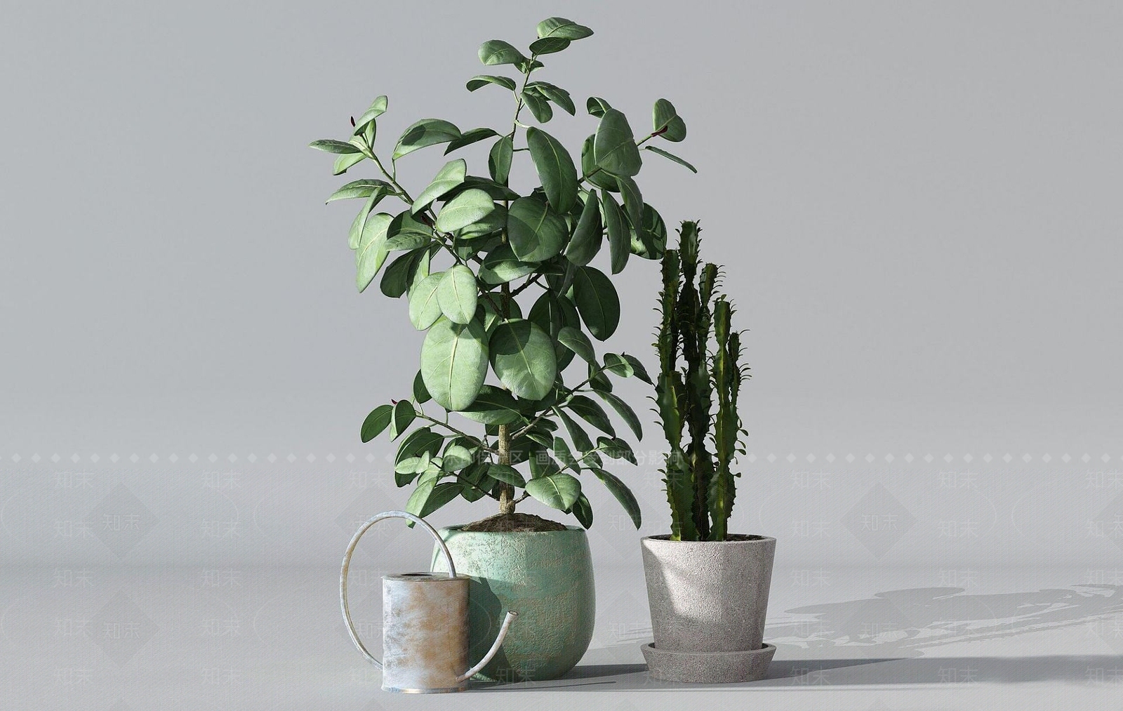 现代盆栽3D模型下载【ID:1192117919】