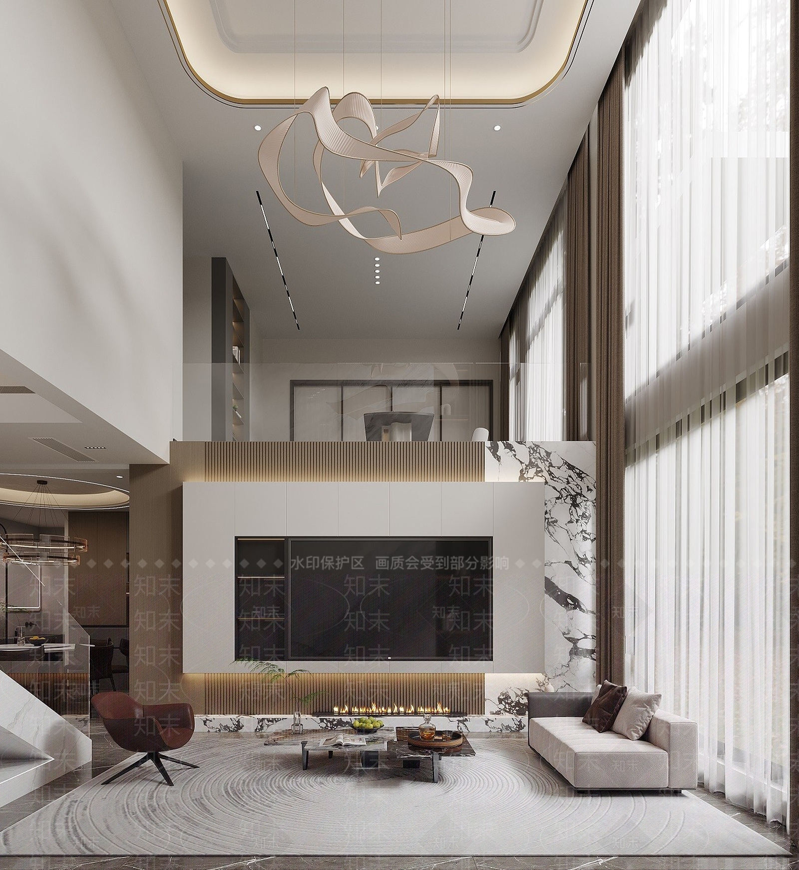 现代酒店大堂3D模型下载【ID:1215109366】