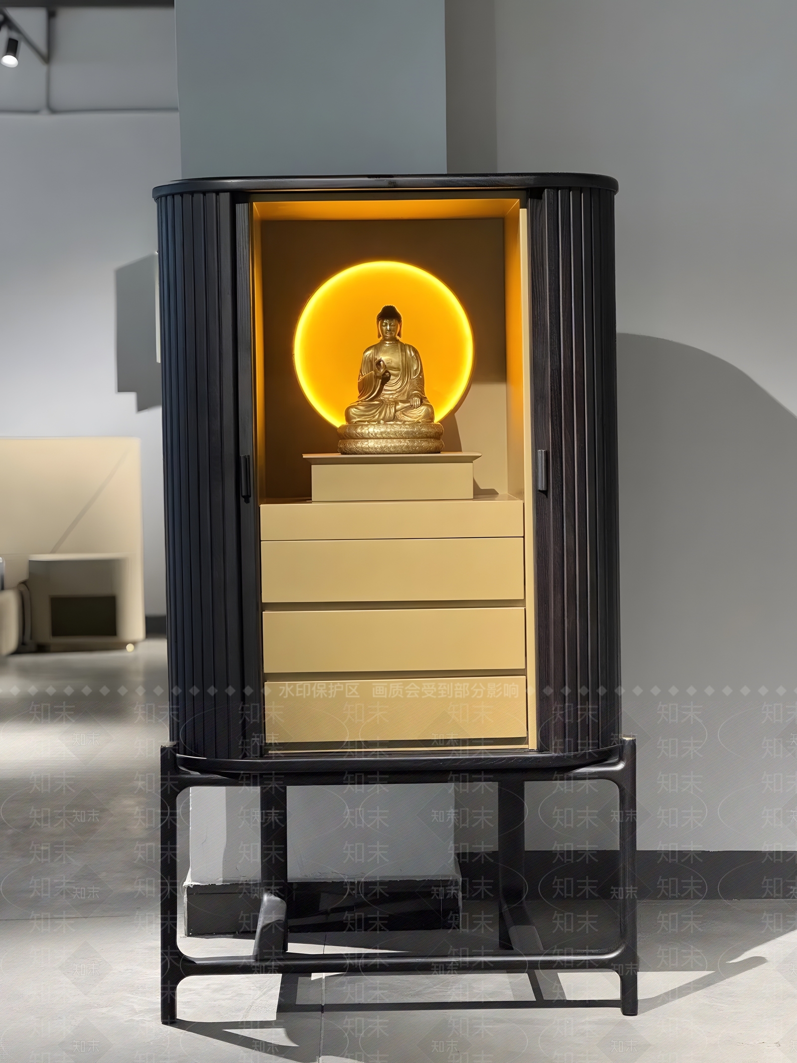 现代新中式佛龛3D模型下载【ID:1192159772】