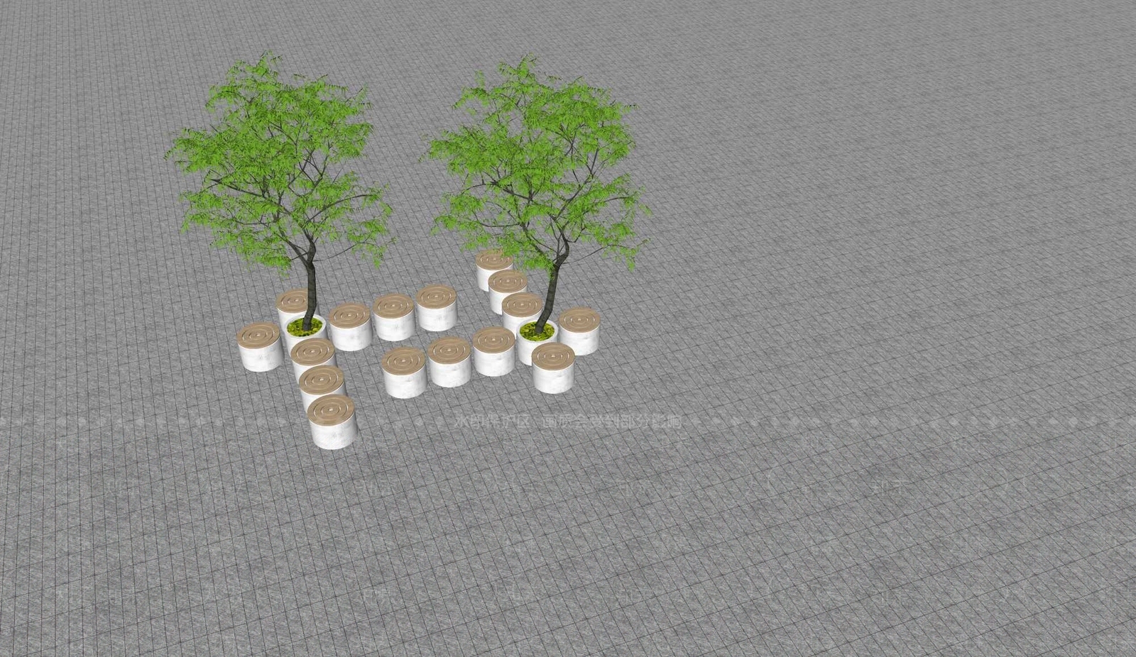 现代景观座椅SU模型下载【ID:1192127754】