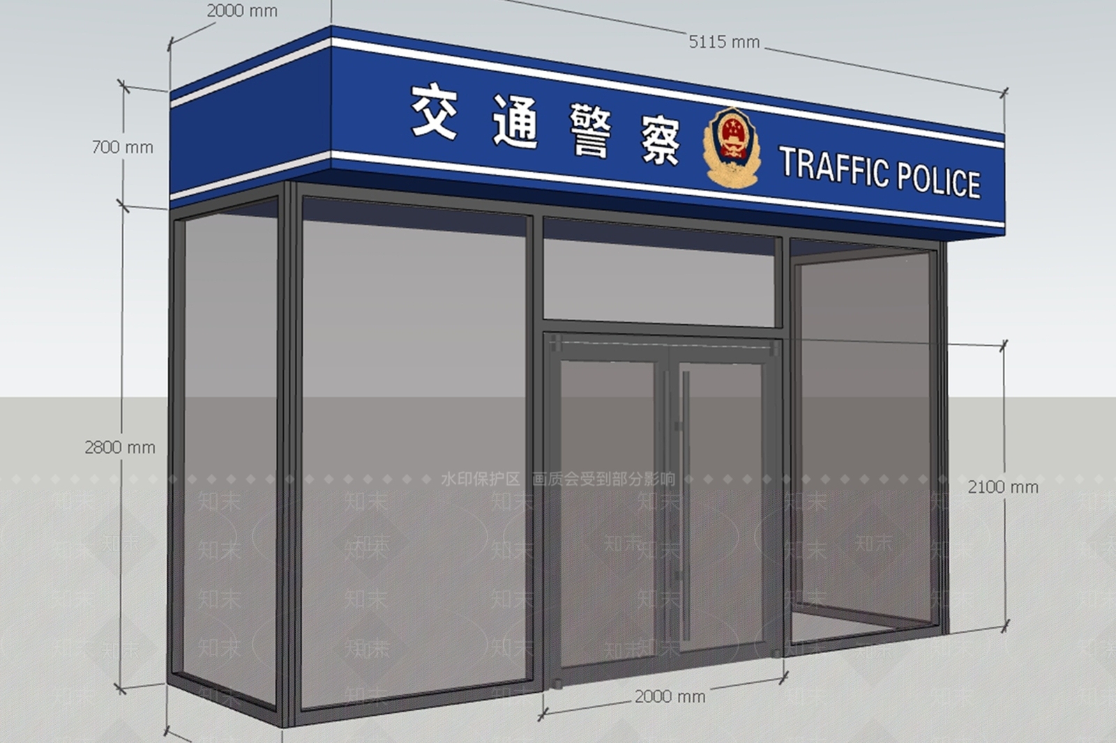 现代门头SU模型下载【ID:1192128332】