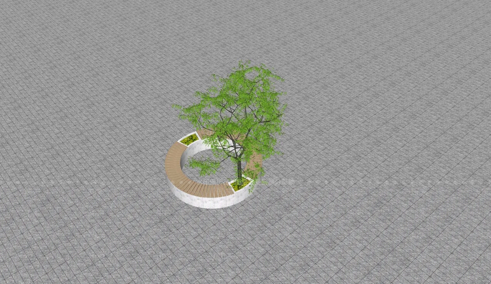 现代景观座椅SU模型下载【ID:1192130244】