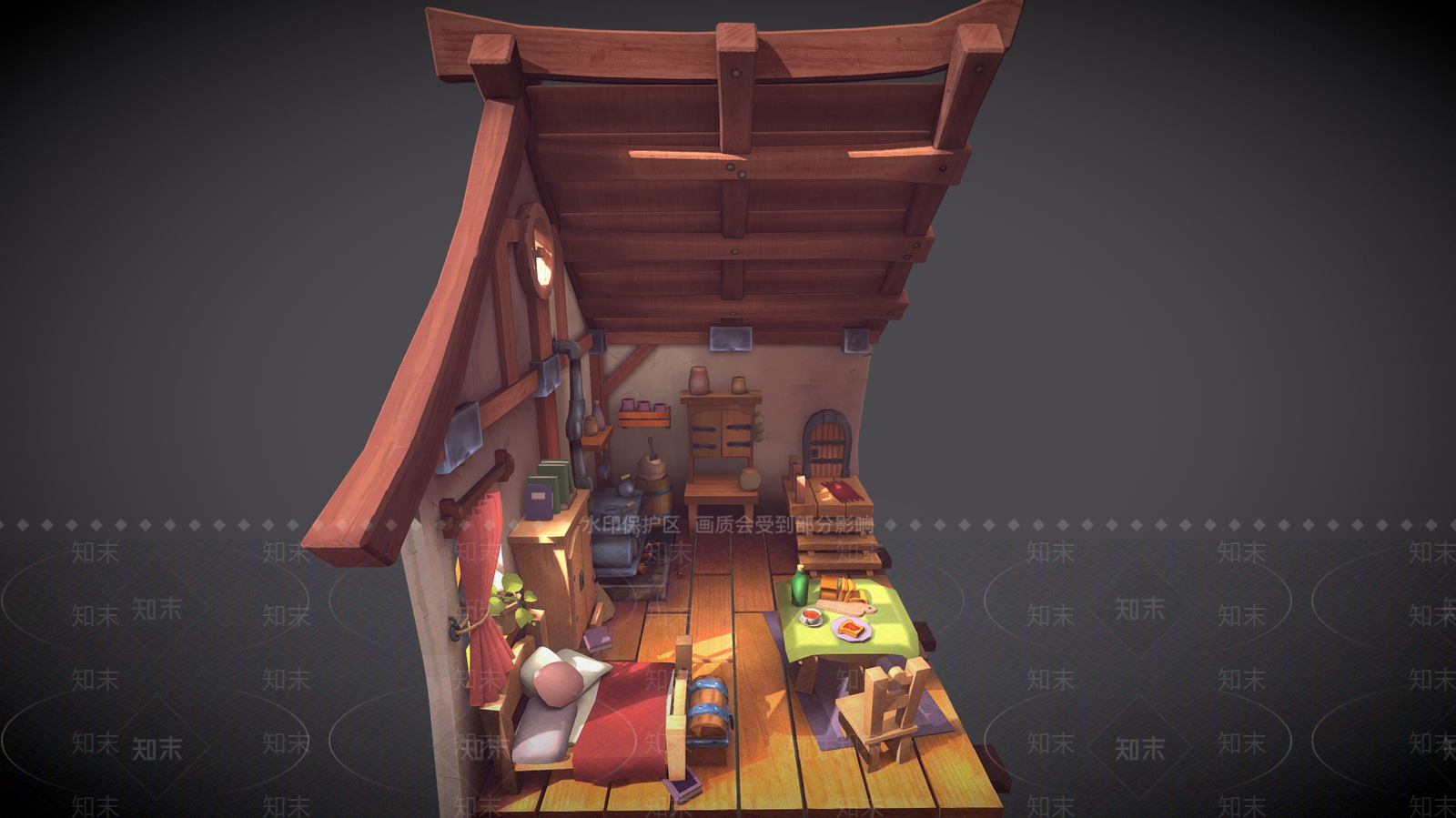 现代艺术风格建筑3D模型下载【ID:1192134128】