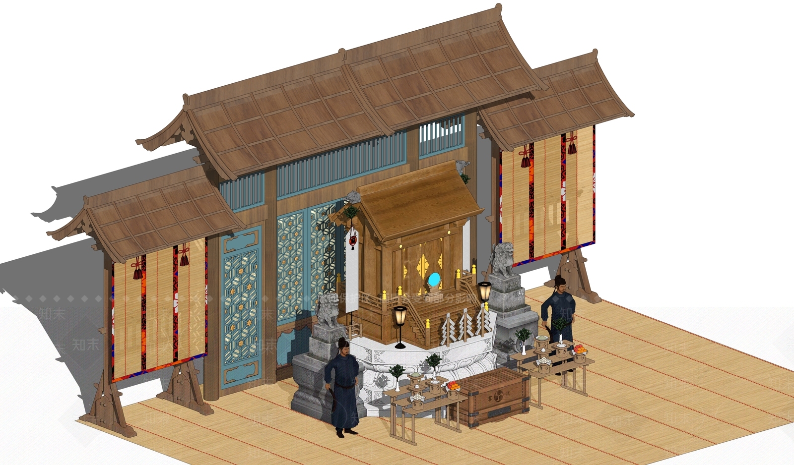 中式佛龛SU模型下载【ID:1192135074】