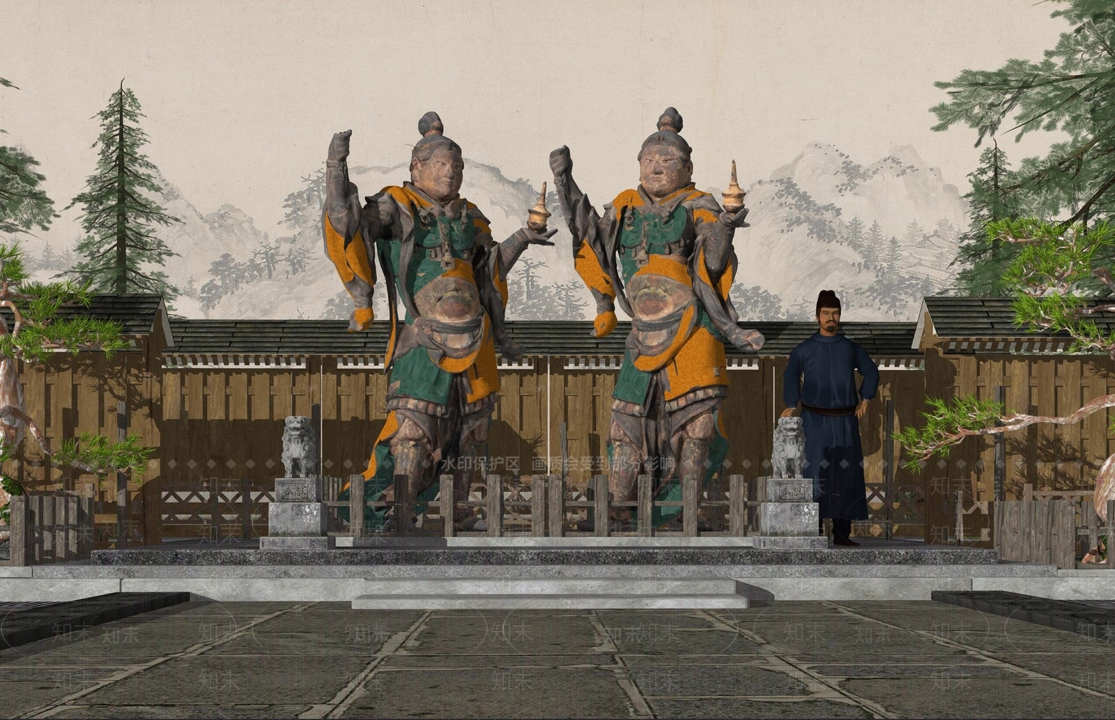 中式佛像SU模型下载【ID:1192136009】