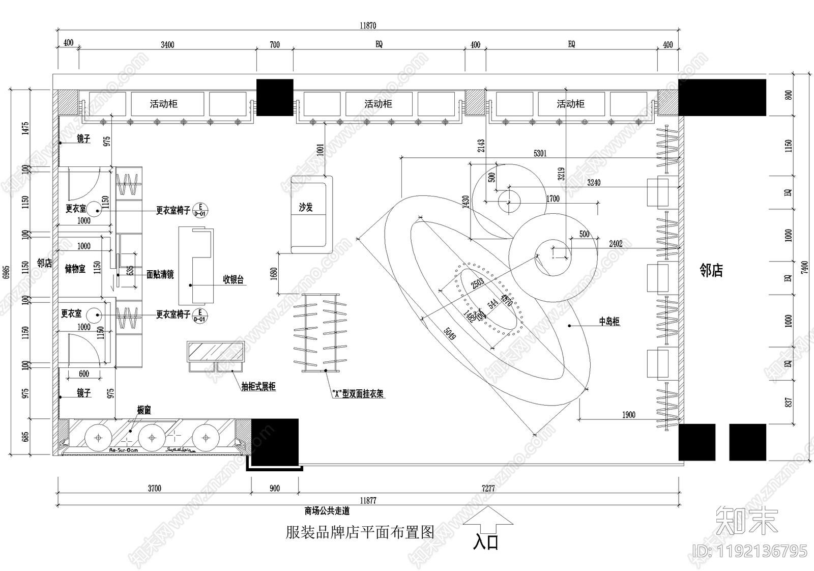 其他服装店CAD图纸