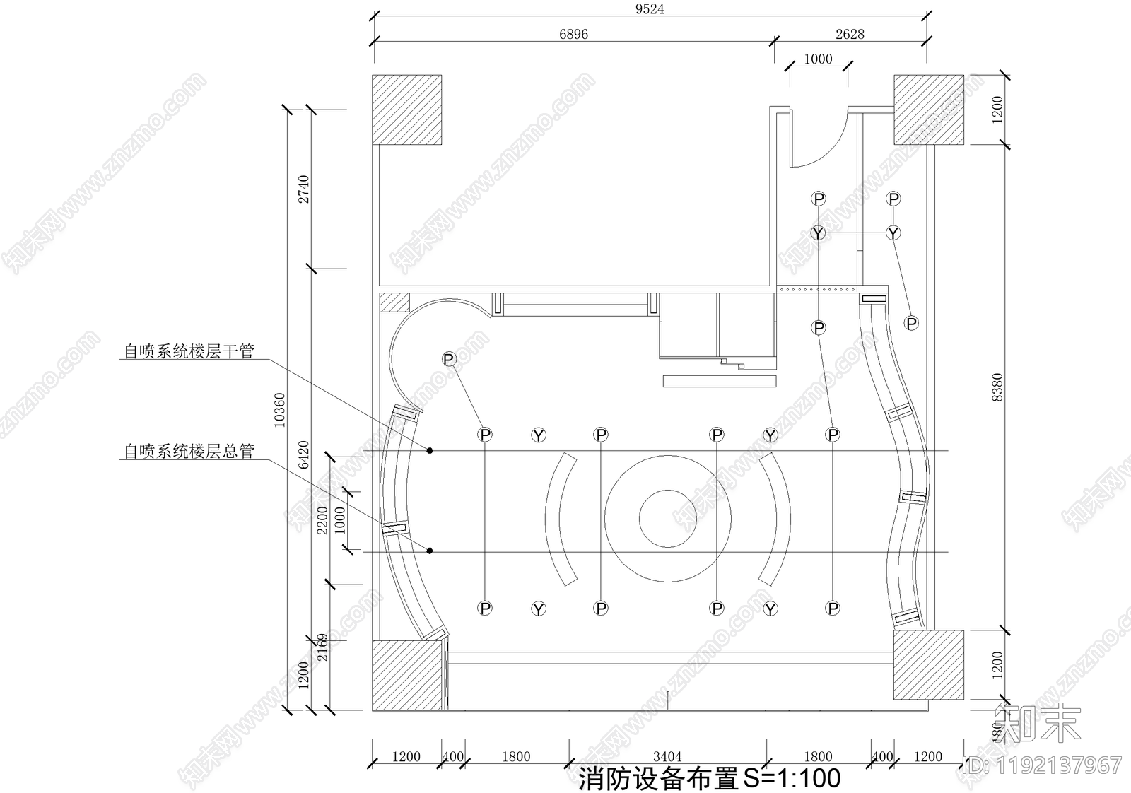 服装店cad施工图下载【ID:1192137967】