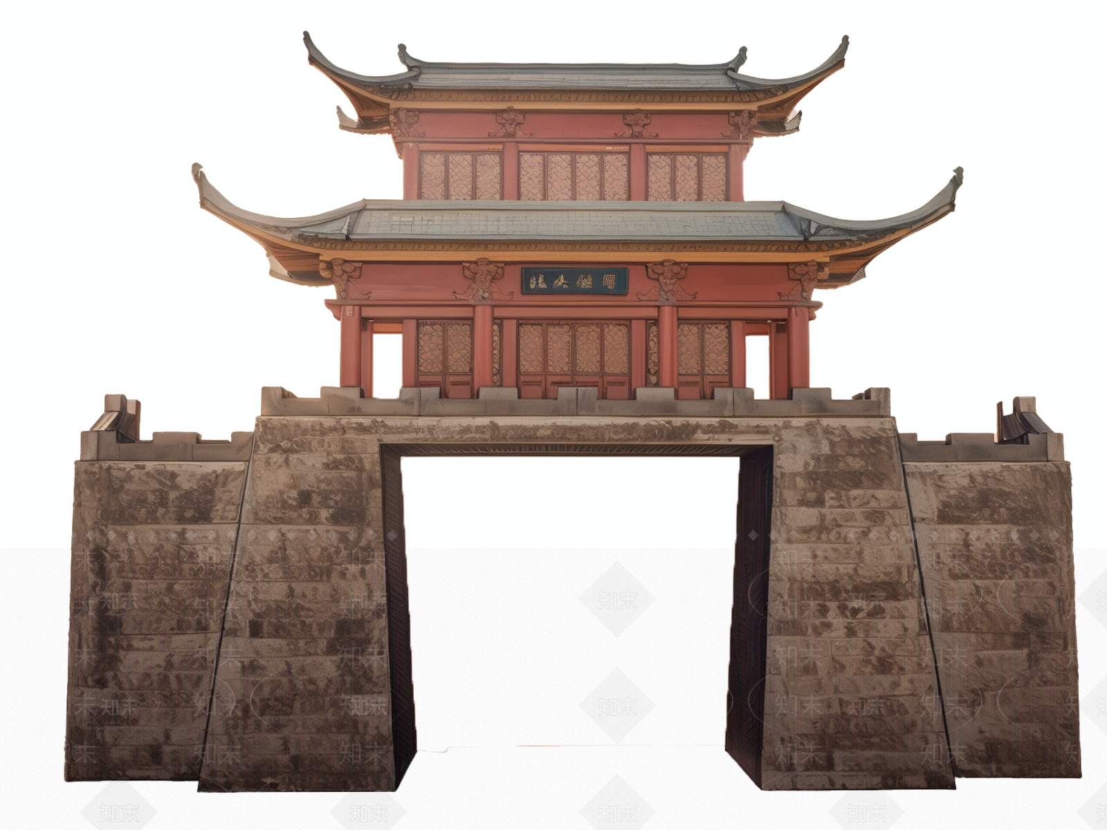 中式牌坊牌楼SU模型下载【ID:1192140676】