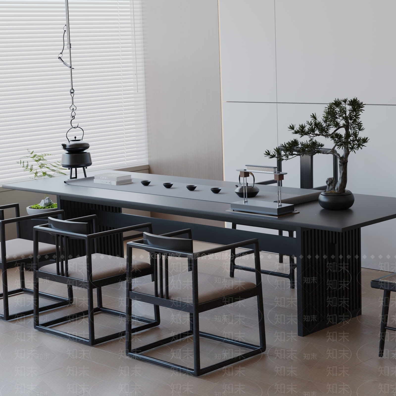 现代茶室3D模型下载【ID:1192140798】