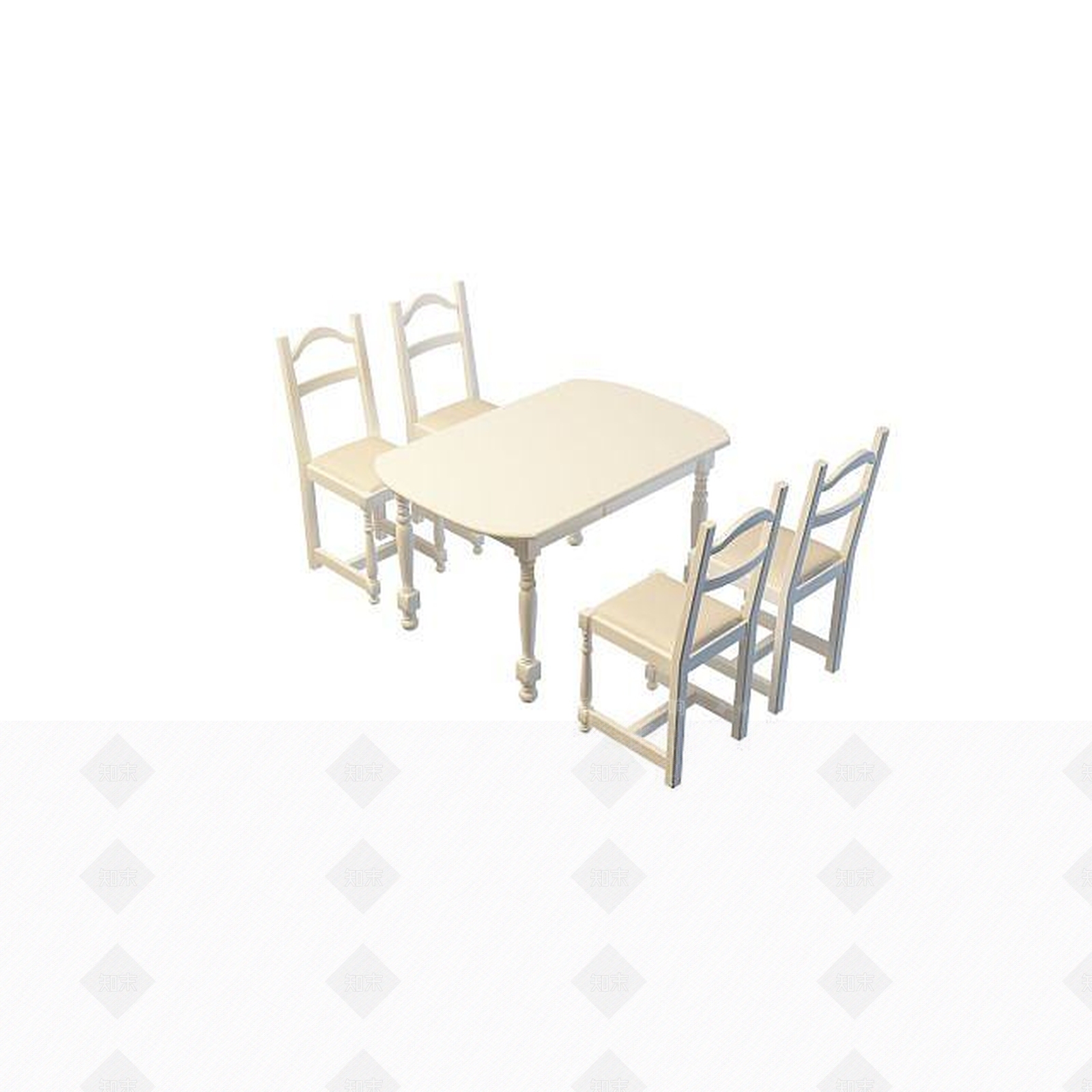 现代书桌椅3D模型下载【ID:1199351437】