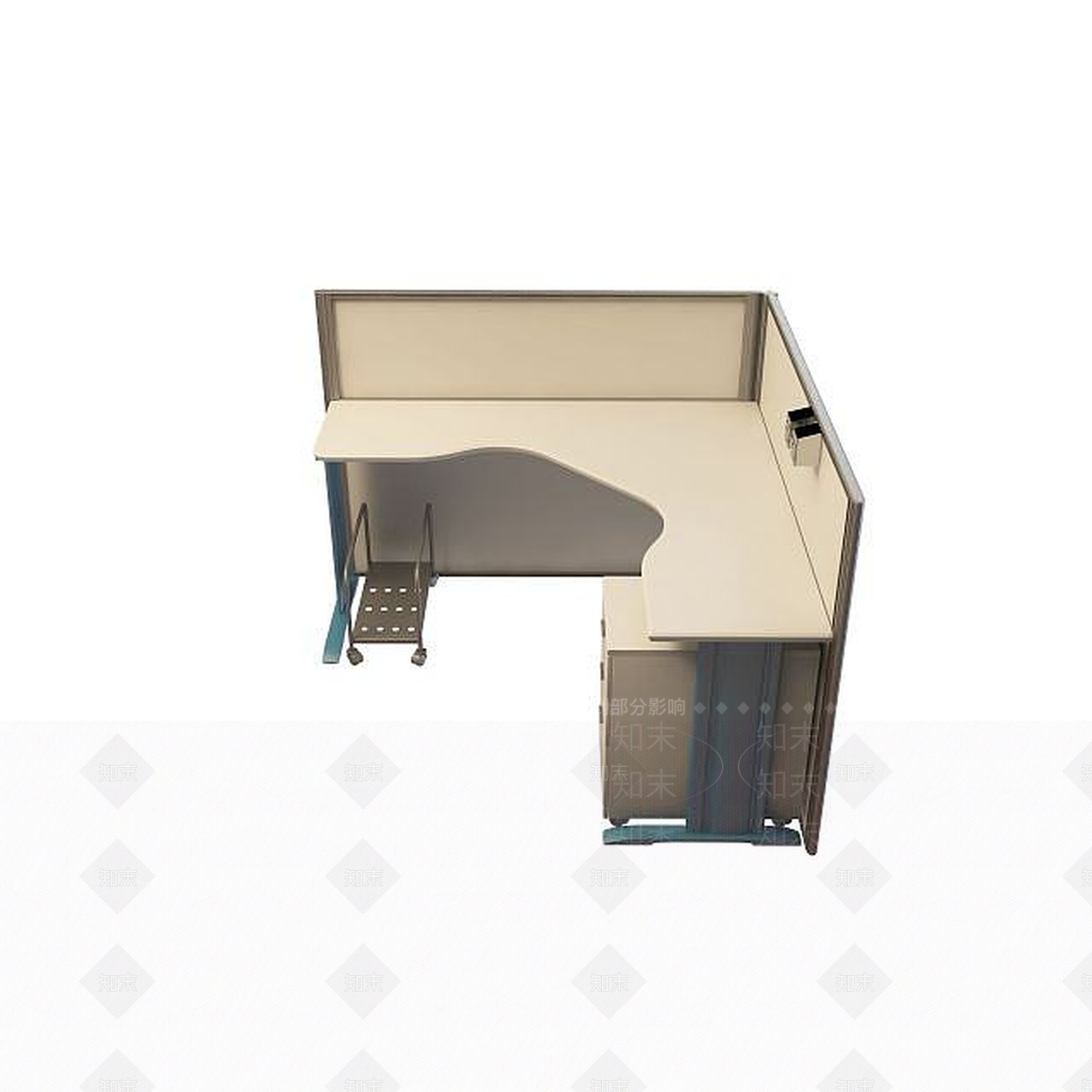 现代书桌3D模型下载【ID:1199351476】
