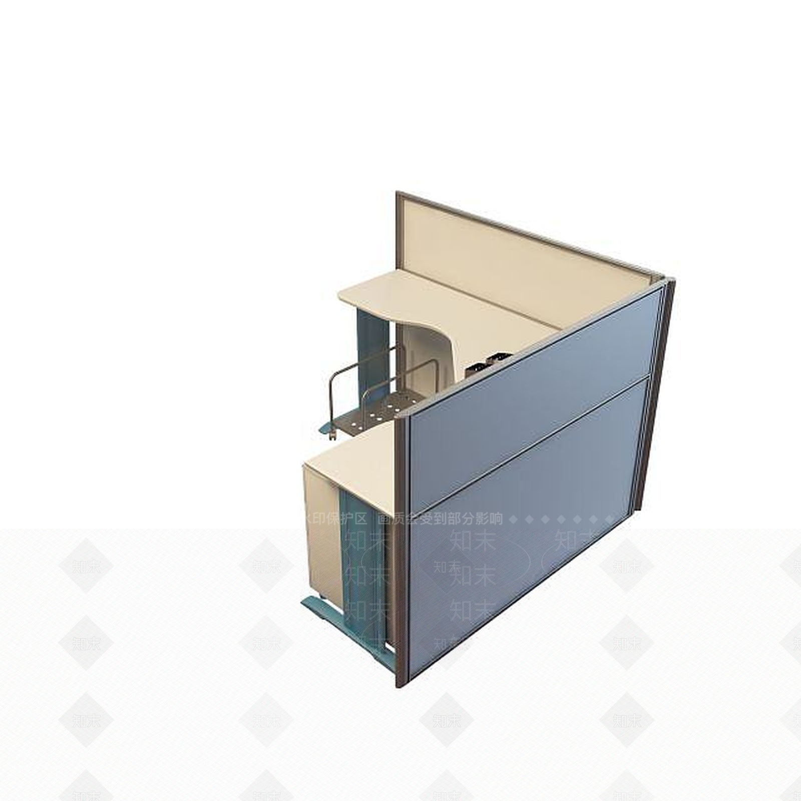 现代书桌3D模型下载【ID:1199351476】