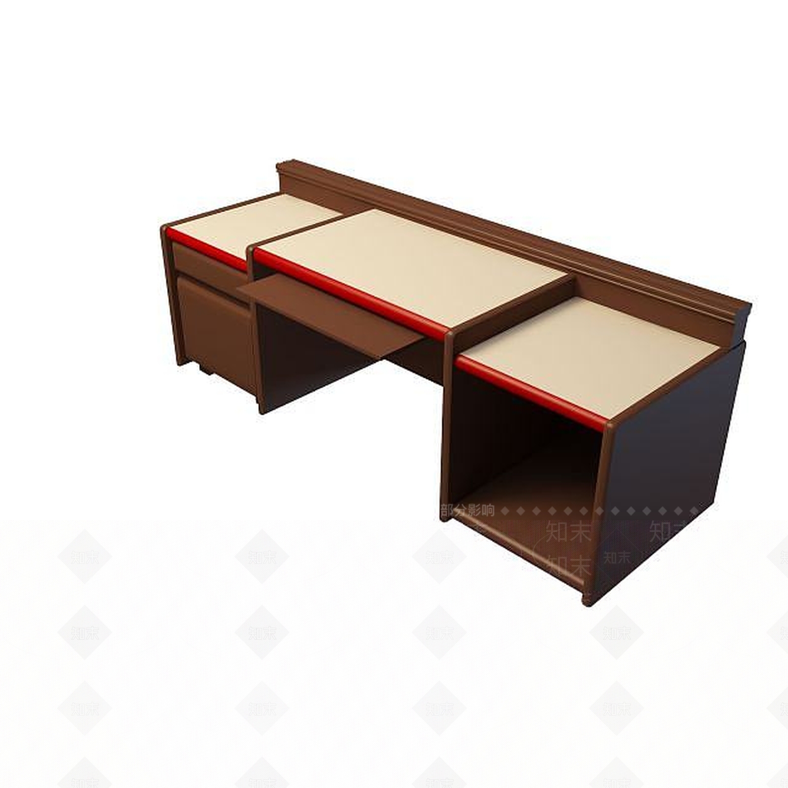 现代书桌3D模型下载【ID:1199351352】