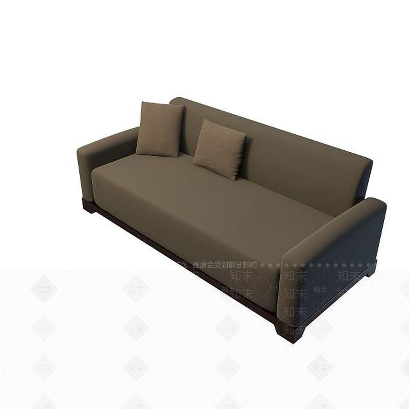 现代双人沙发3D模型下载【ID:1192145512】