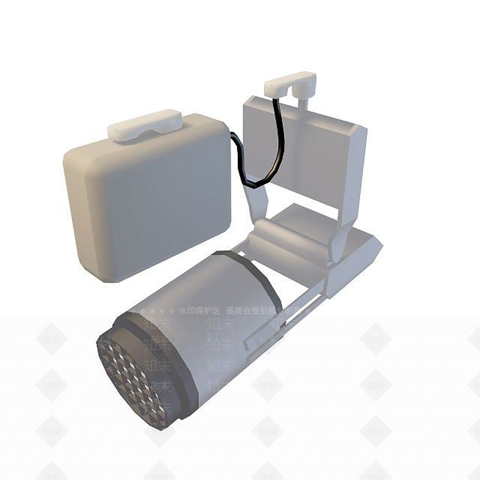 现代射灯3D模型下载【ID:1199355274】