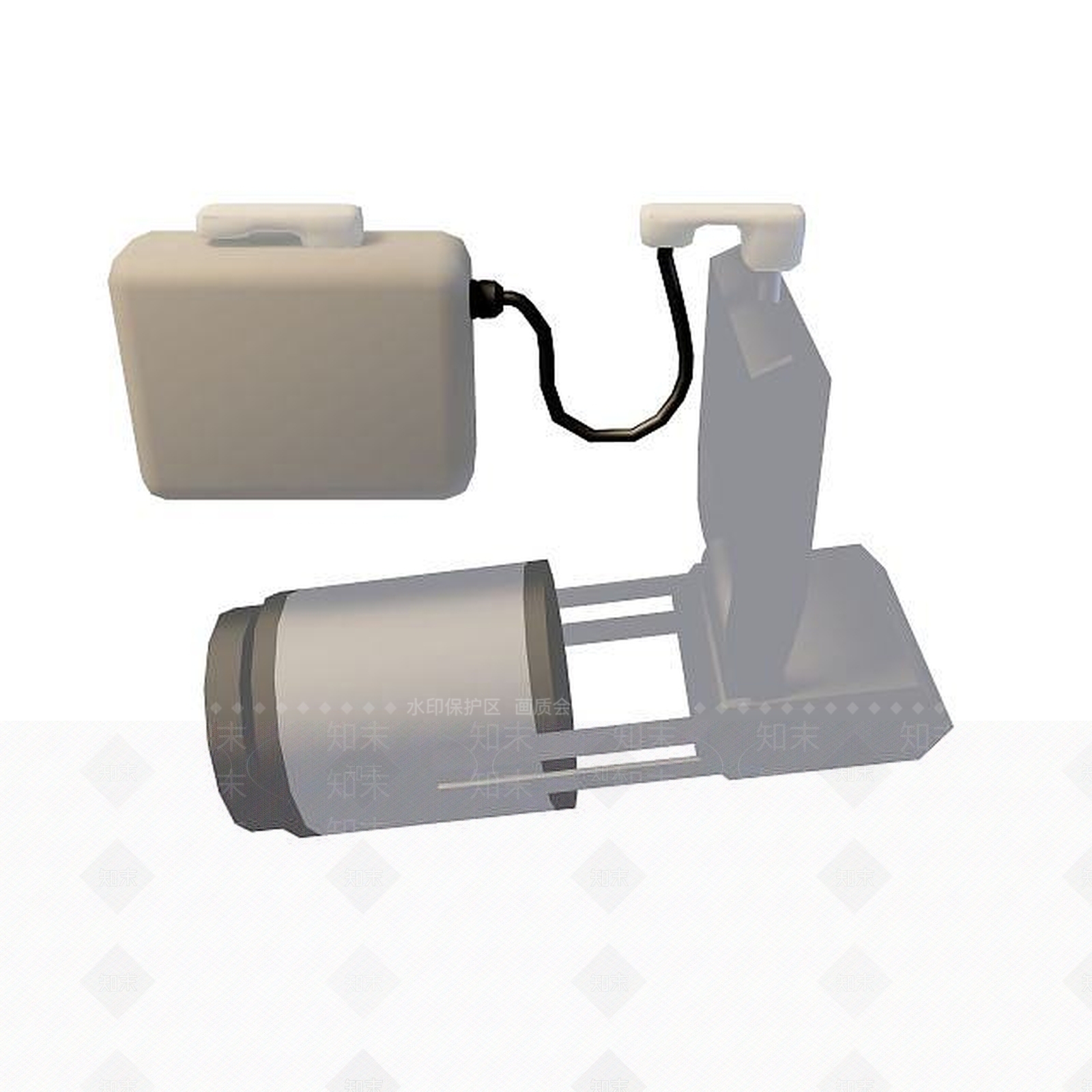 现代射灯3D模型下载【ID:1199355274】
