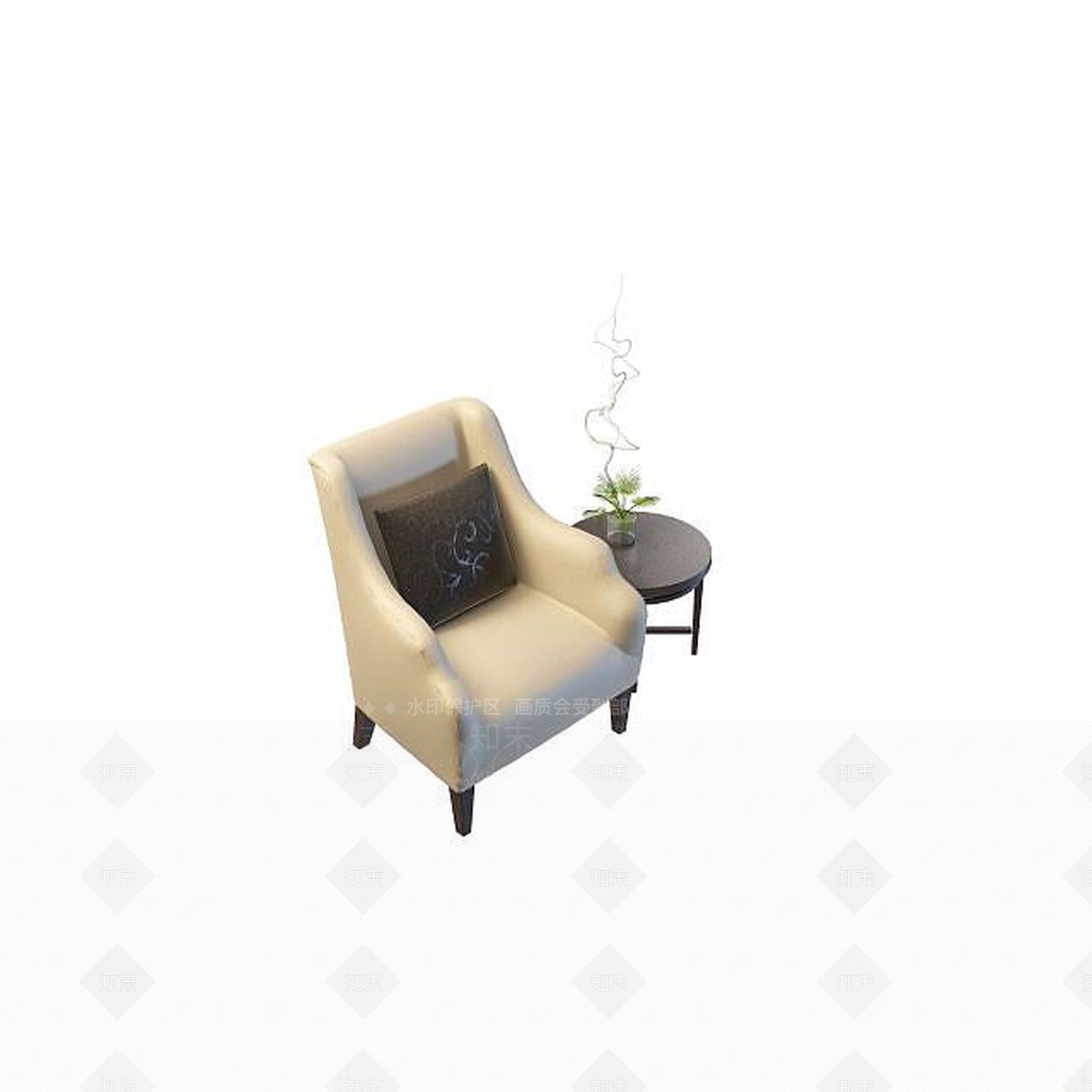 现代书桌椅3D模型下载【ID:1192145507】
