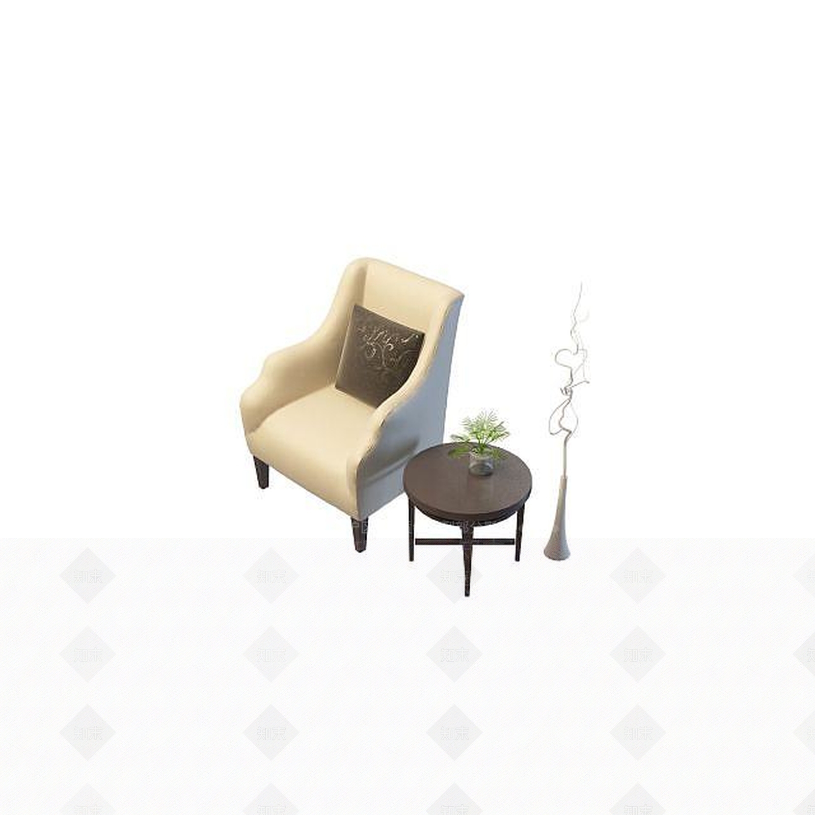 现代书桌椅3D模型下载【ID:1192145507】