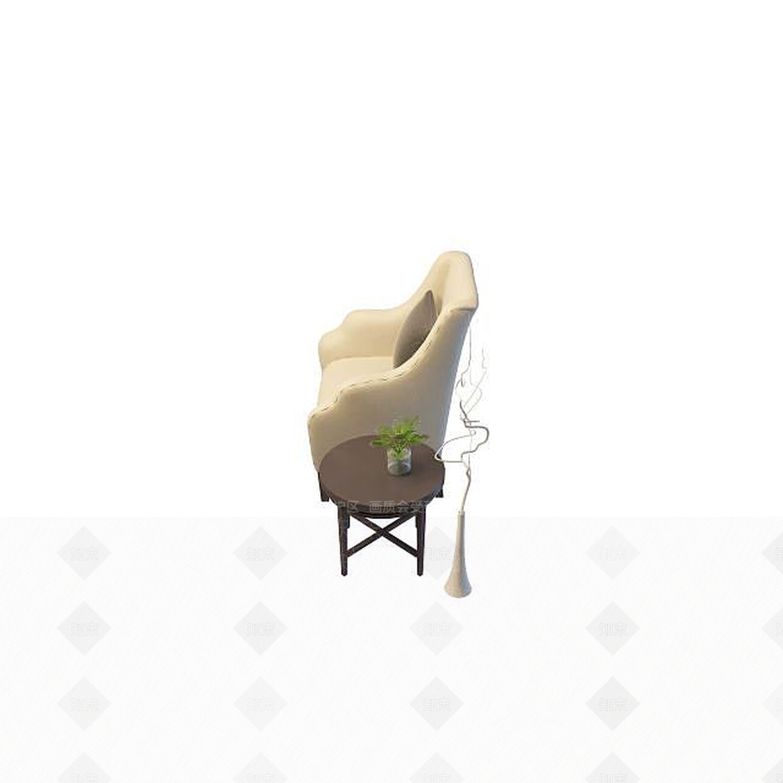 现代书桌椅3D模型下载【ID:1192145507】