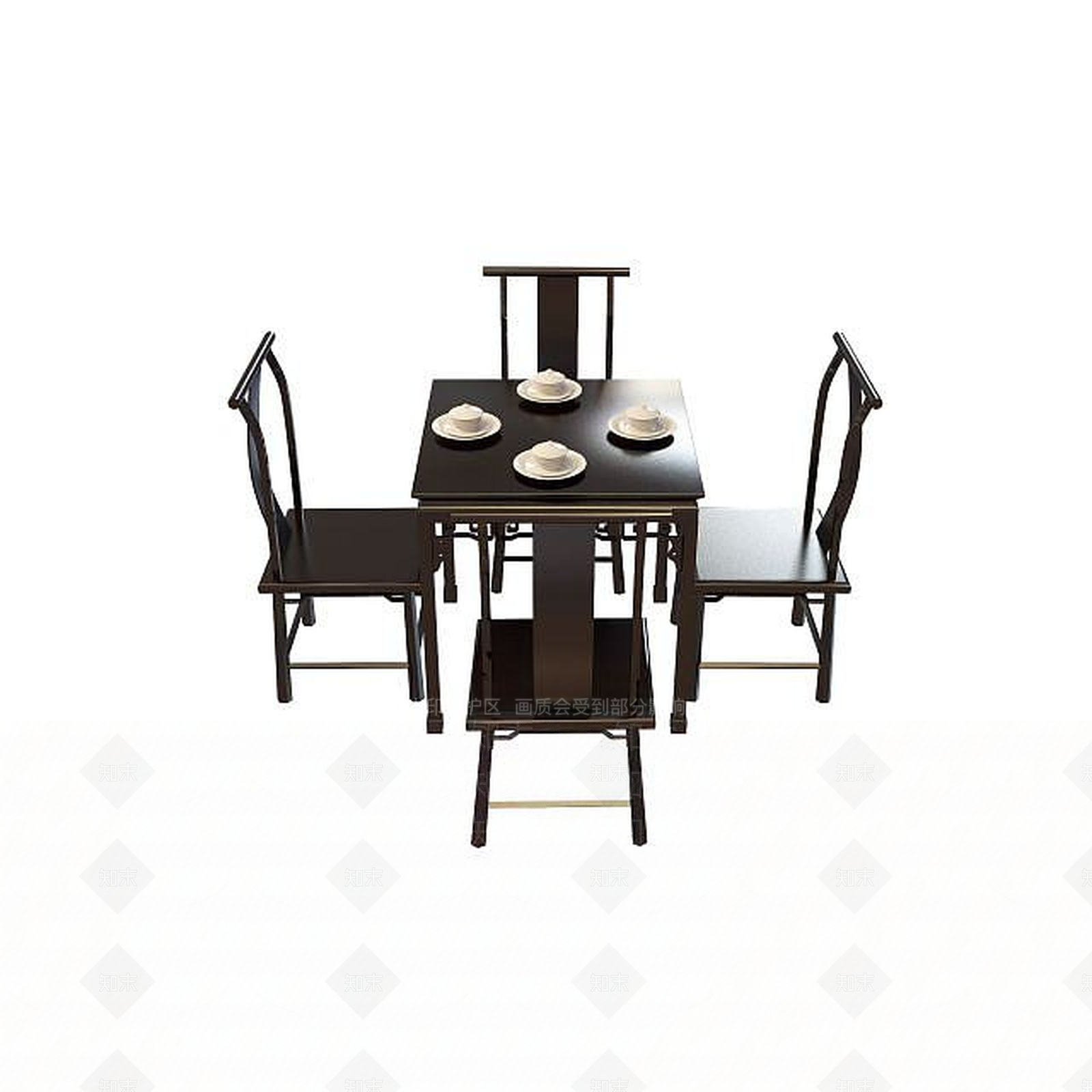 现代书桌椅3D模型下载【ID:1192146286】