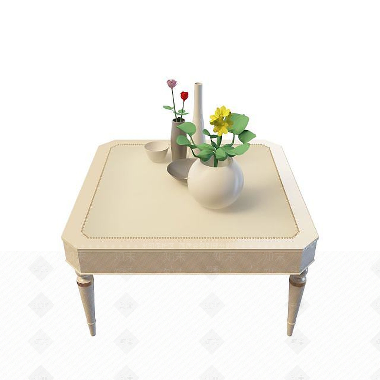 现代书桌3D模型下载【ID:1199351145】