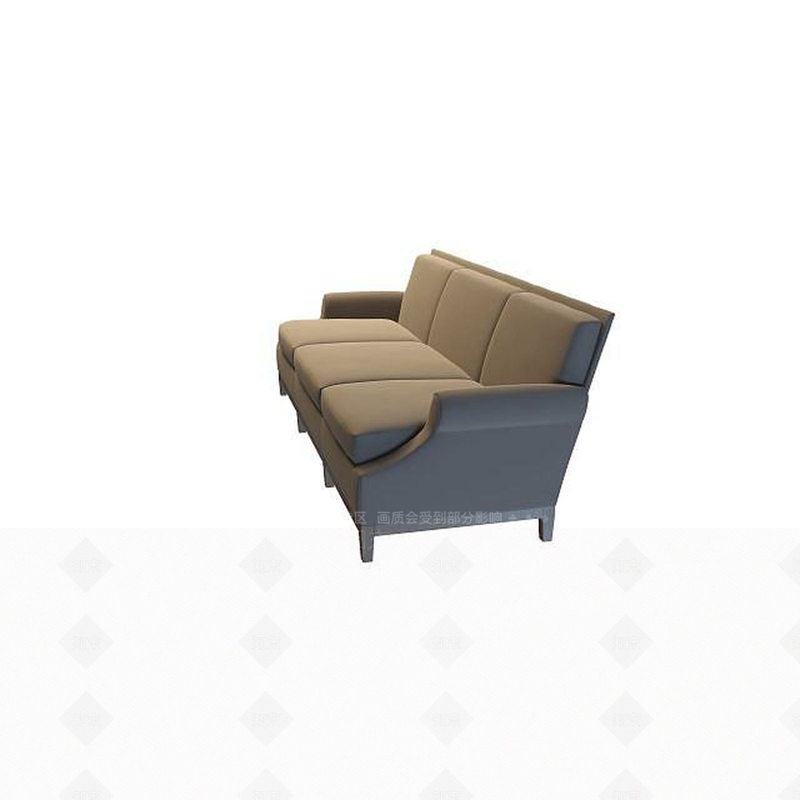 现代双人沙发3D模型下载【ID:1192146670】