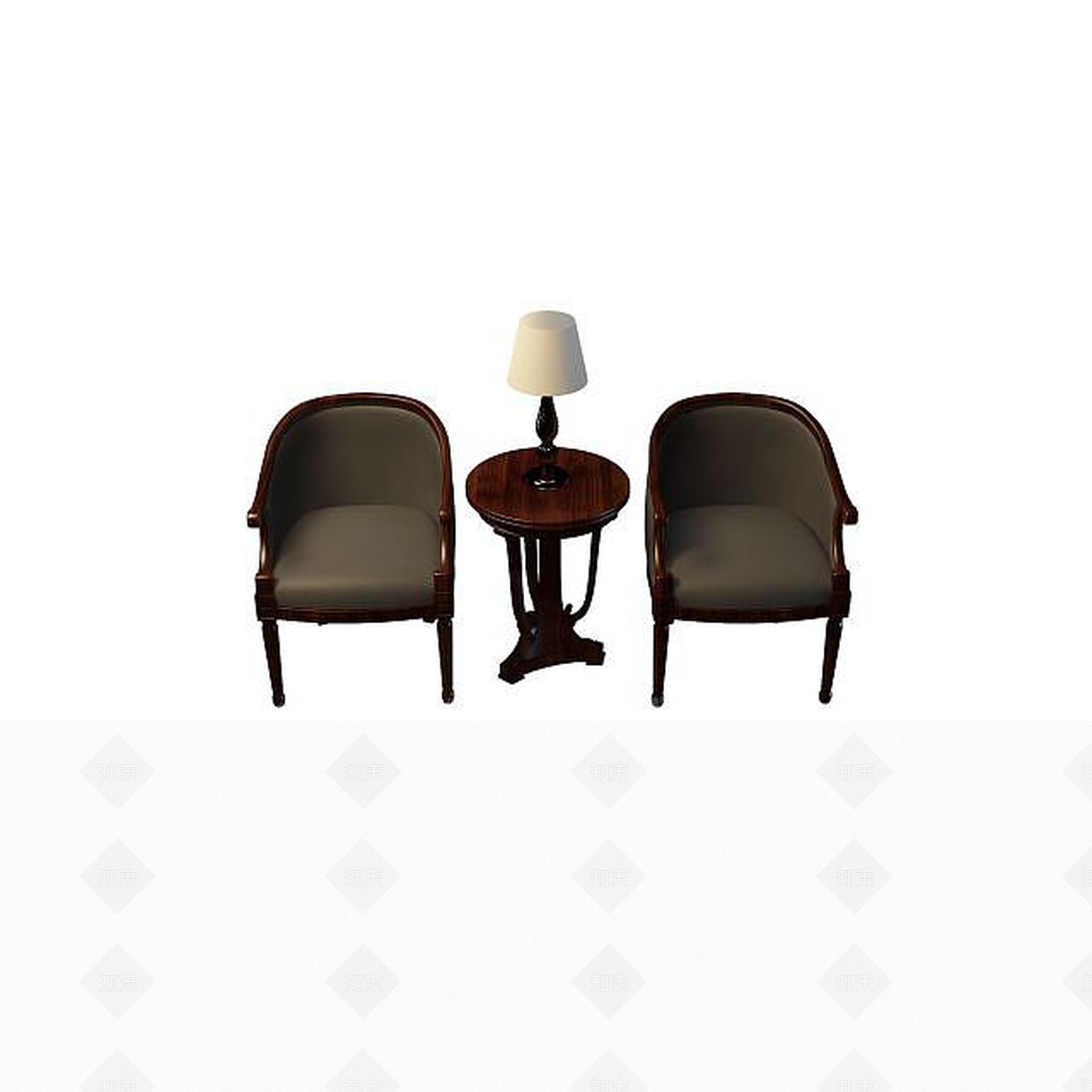 现代书桌椅3D模型下载【ID:1192147092】
