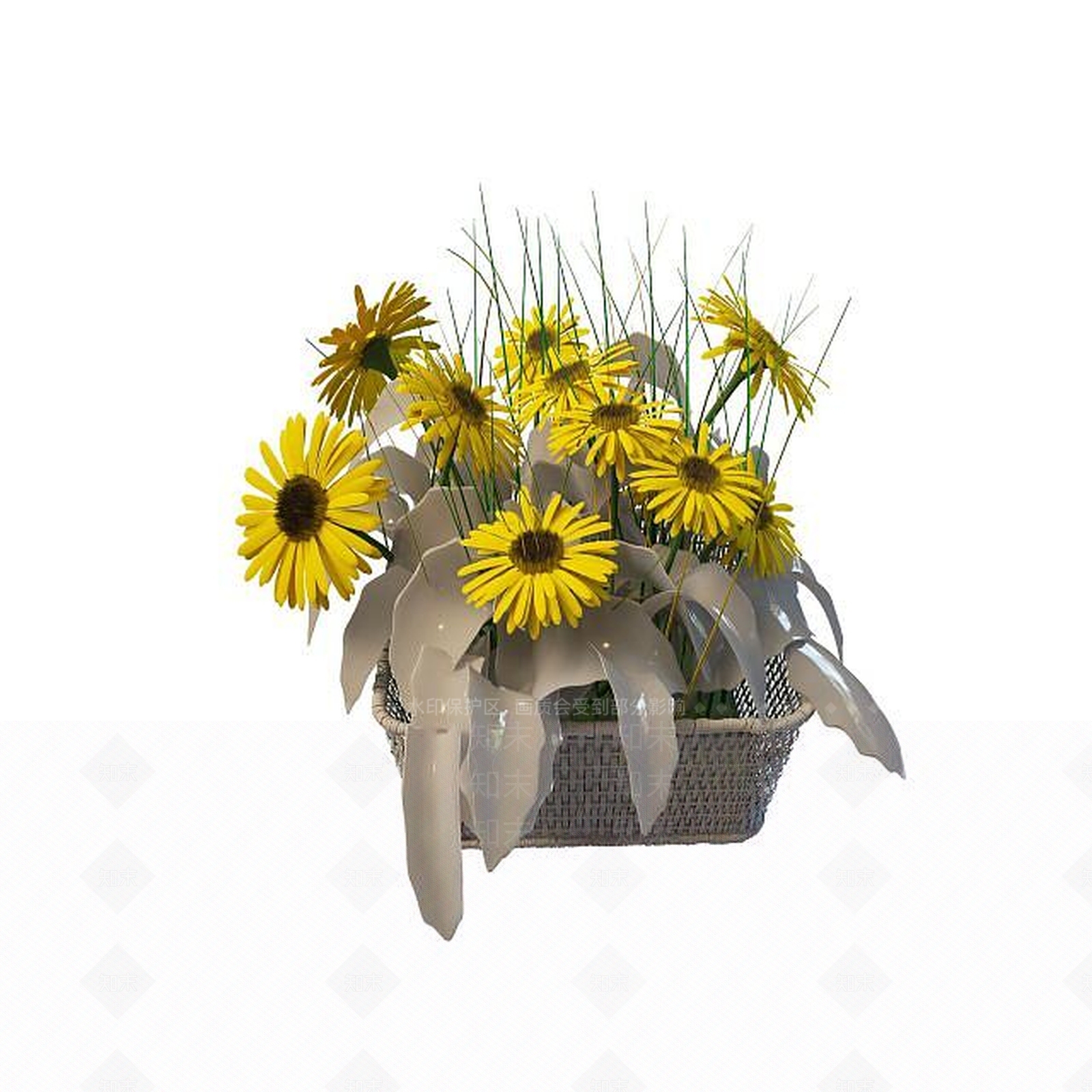 现代摆件组合3D模型下载【ID:1192147479】