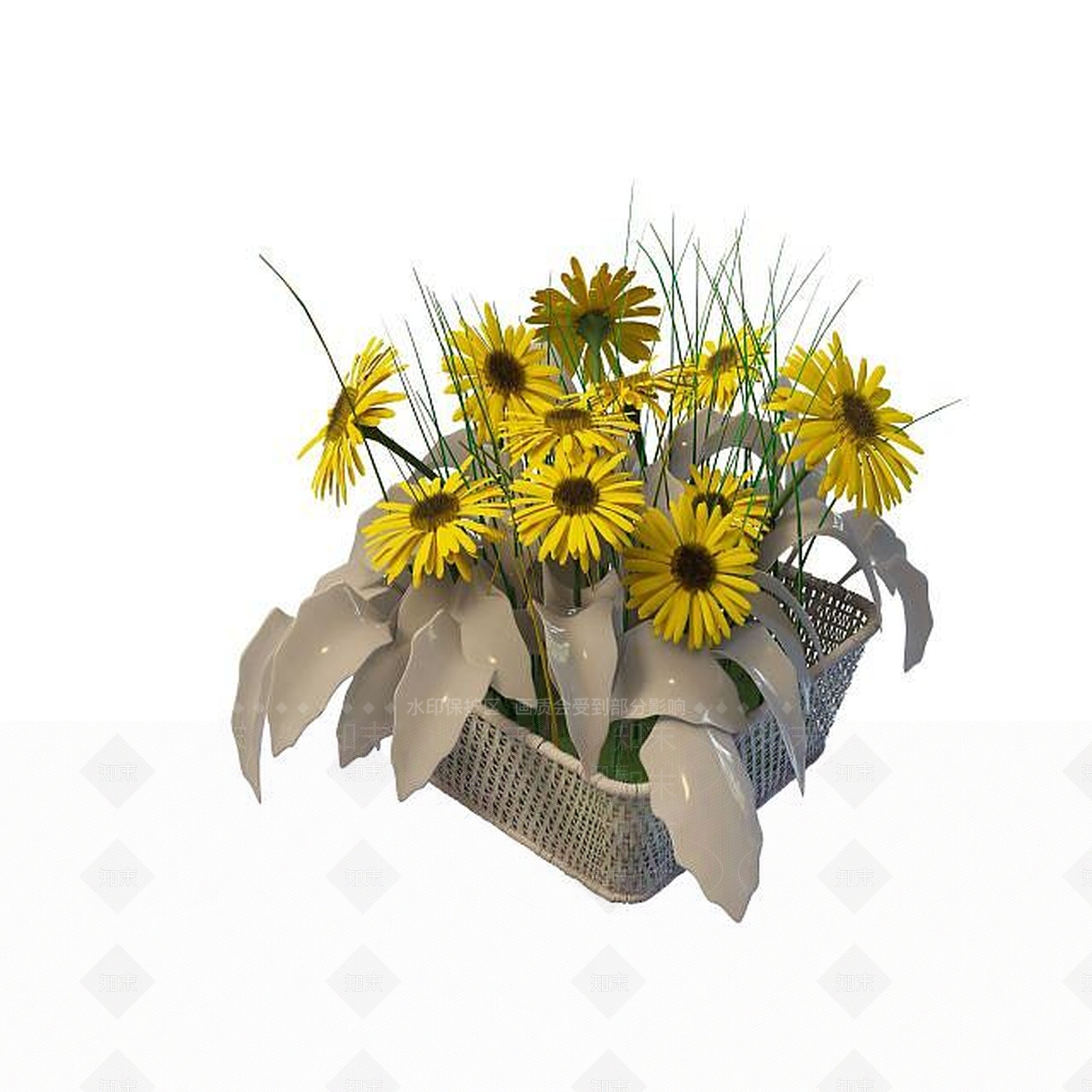 现代摆件组合3D模型下载【ID:1192147479】