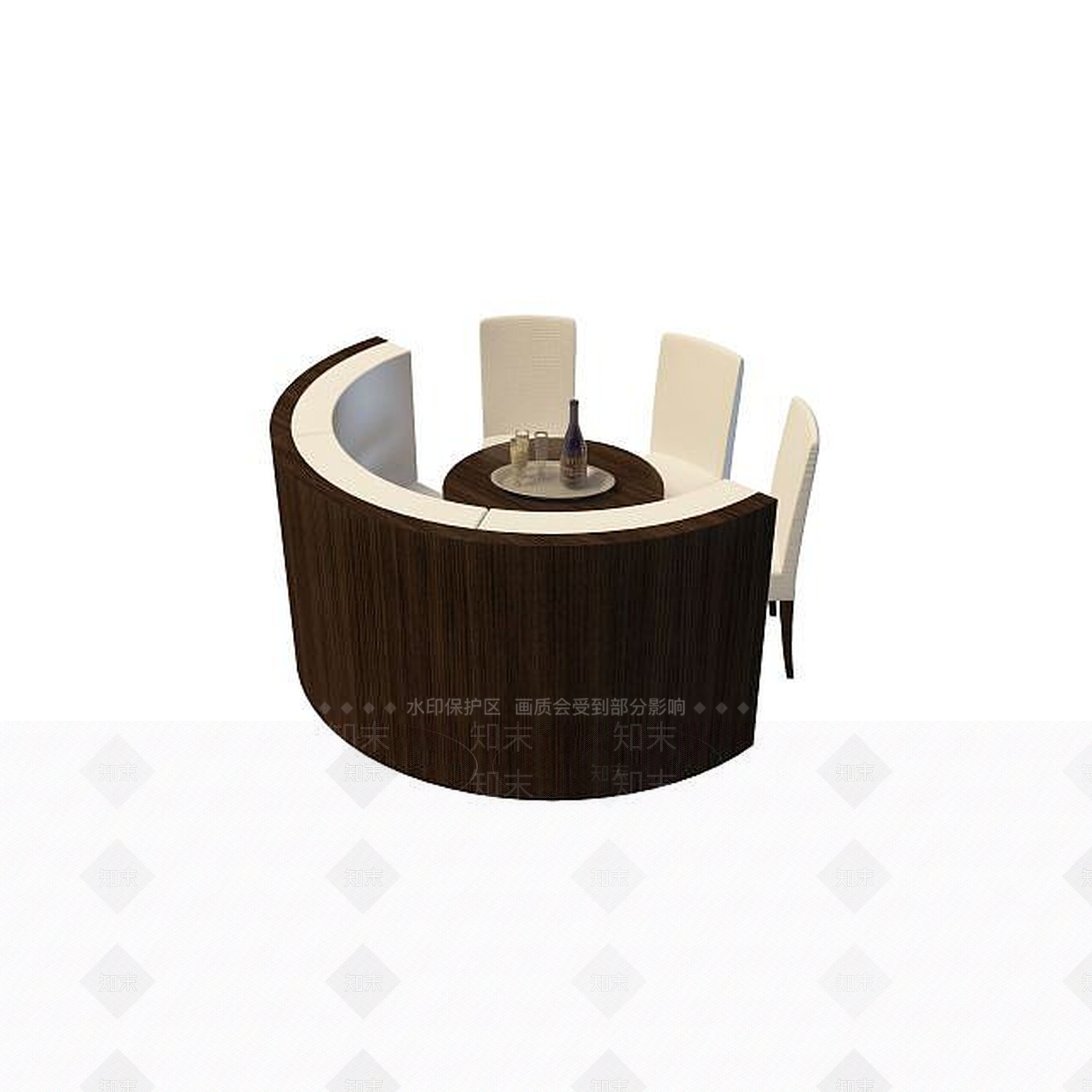 现代书桌椅3D模型下载【ID:1192147572】