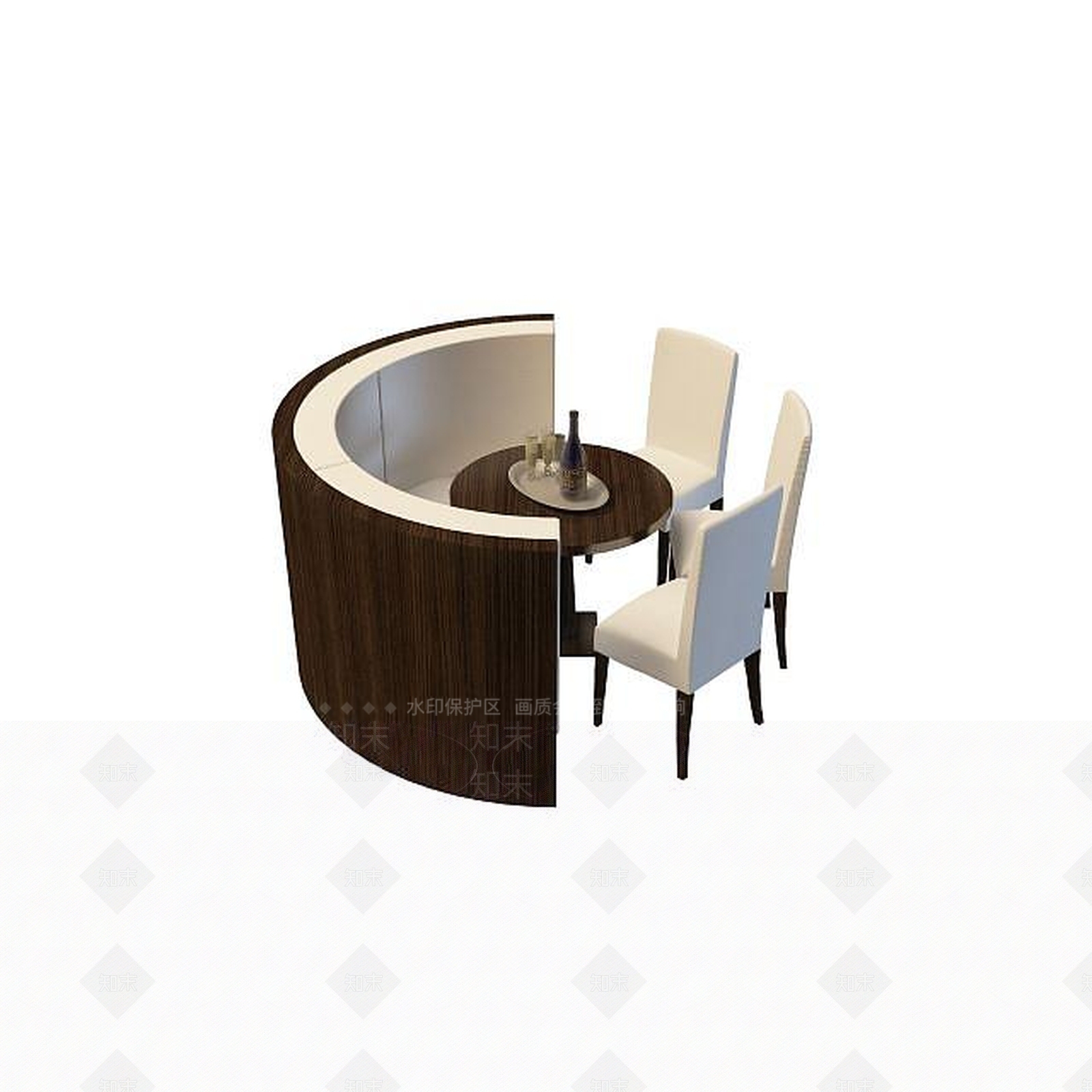 现代书桌椅3D模型下载【ID:1192147572】