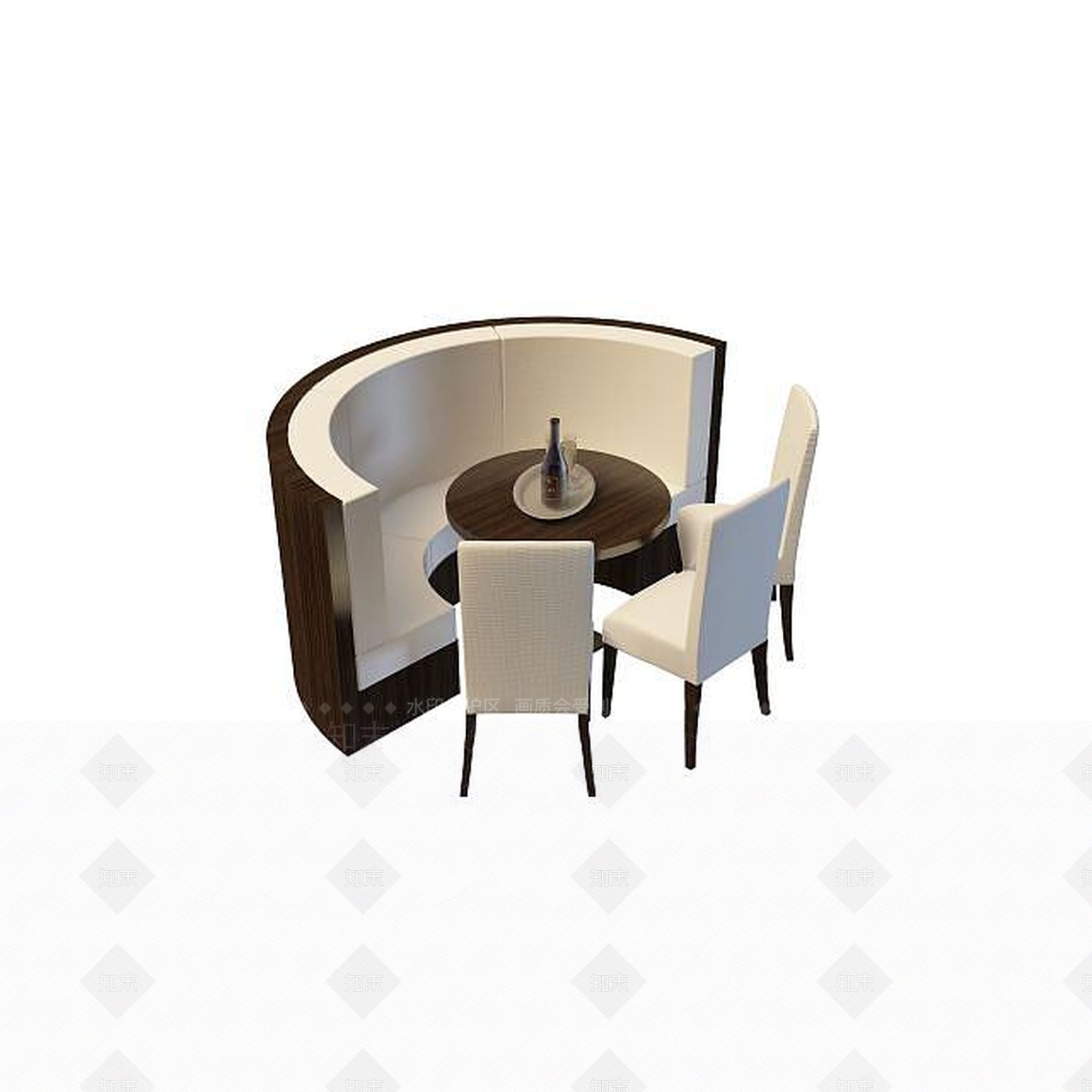 现代书桌椅3D模型下载【ID:1192147572】