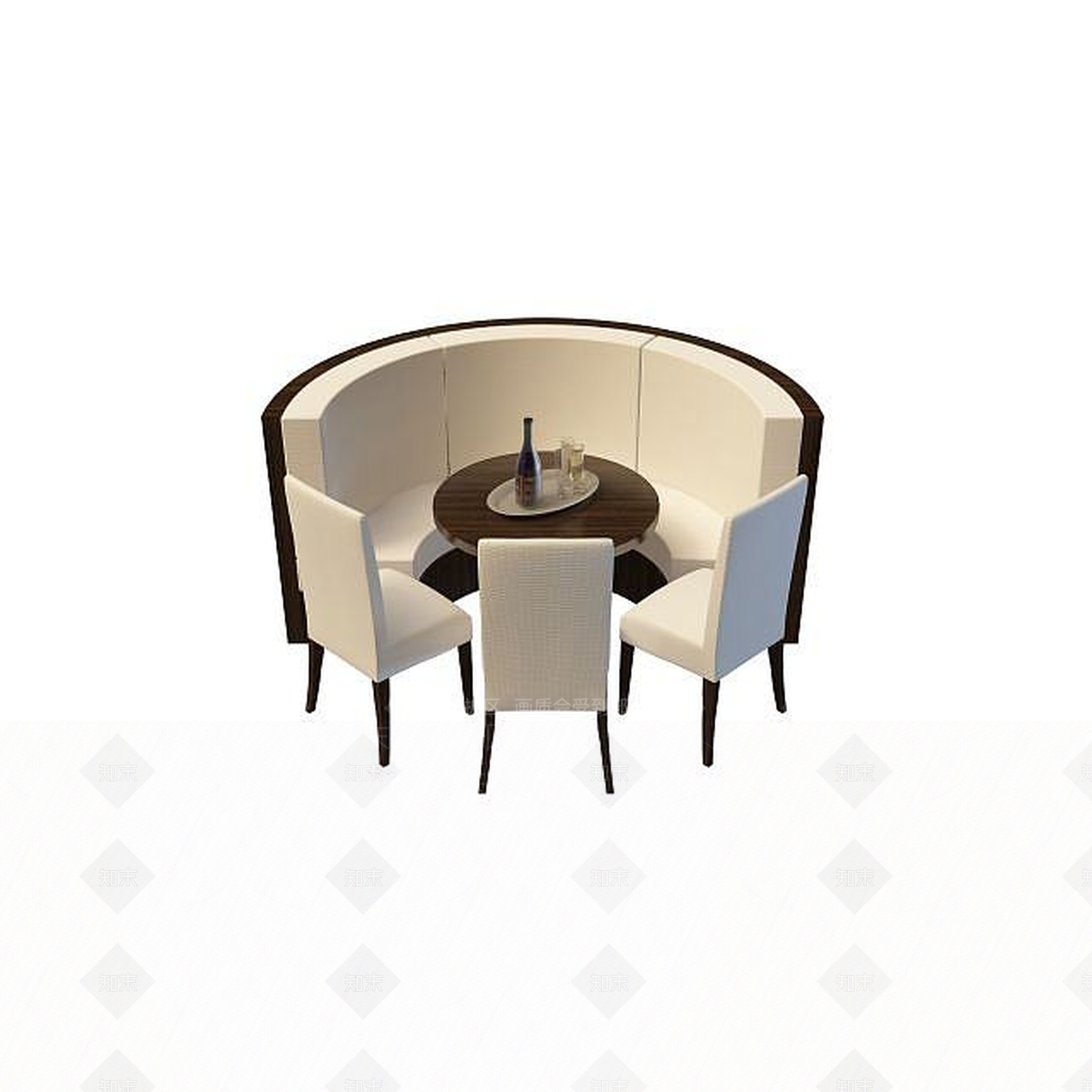 现代书桌椅3D模型下载【ID:1192147572】