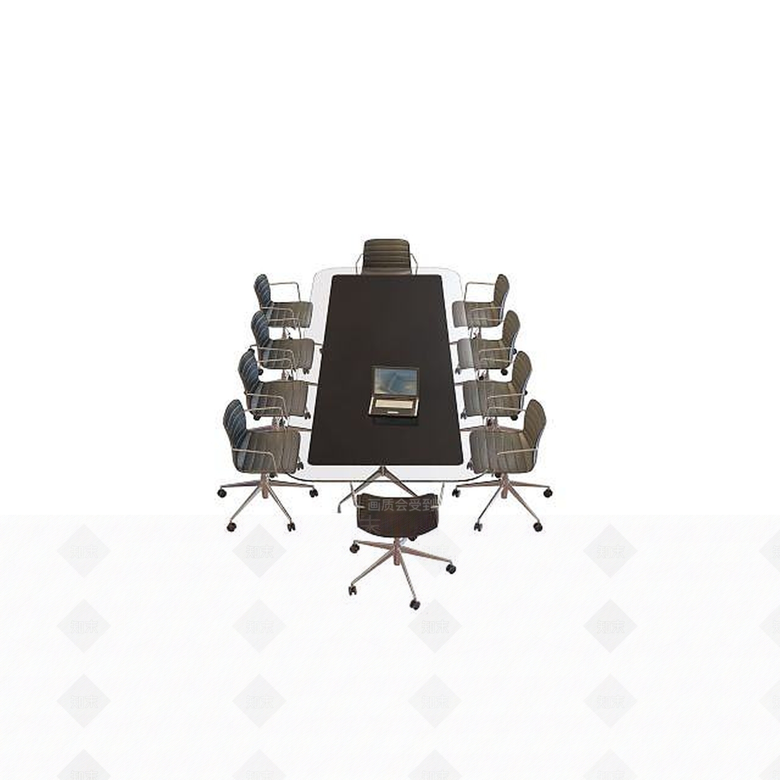 现代书桌椅3D模型下载【ID:1192147651】