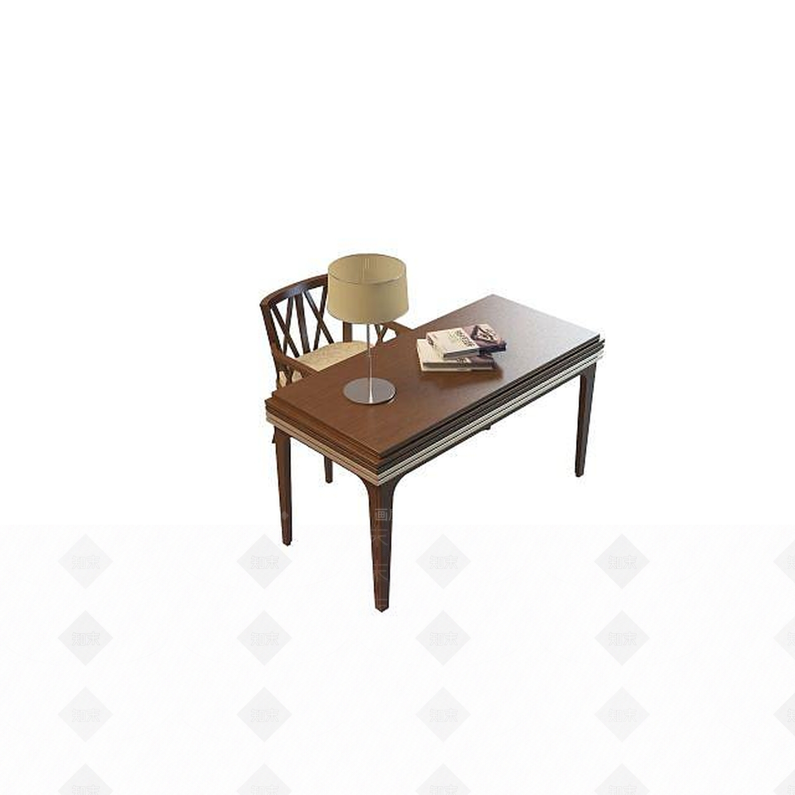 现代书桌椅3D模型下载【ID:1192148215】