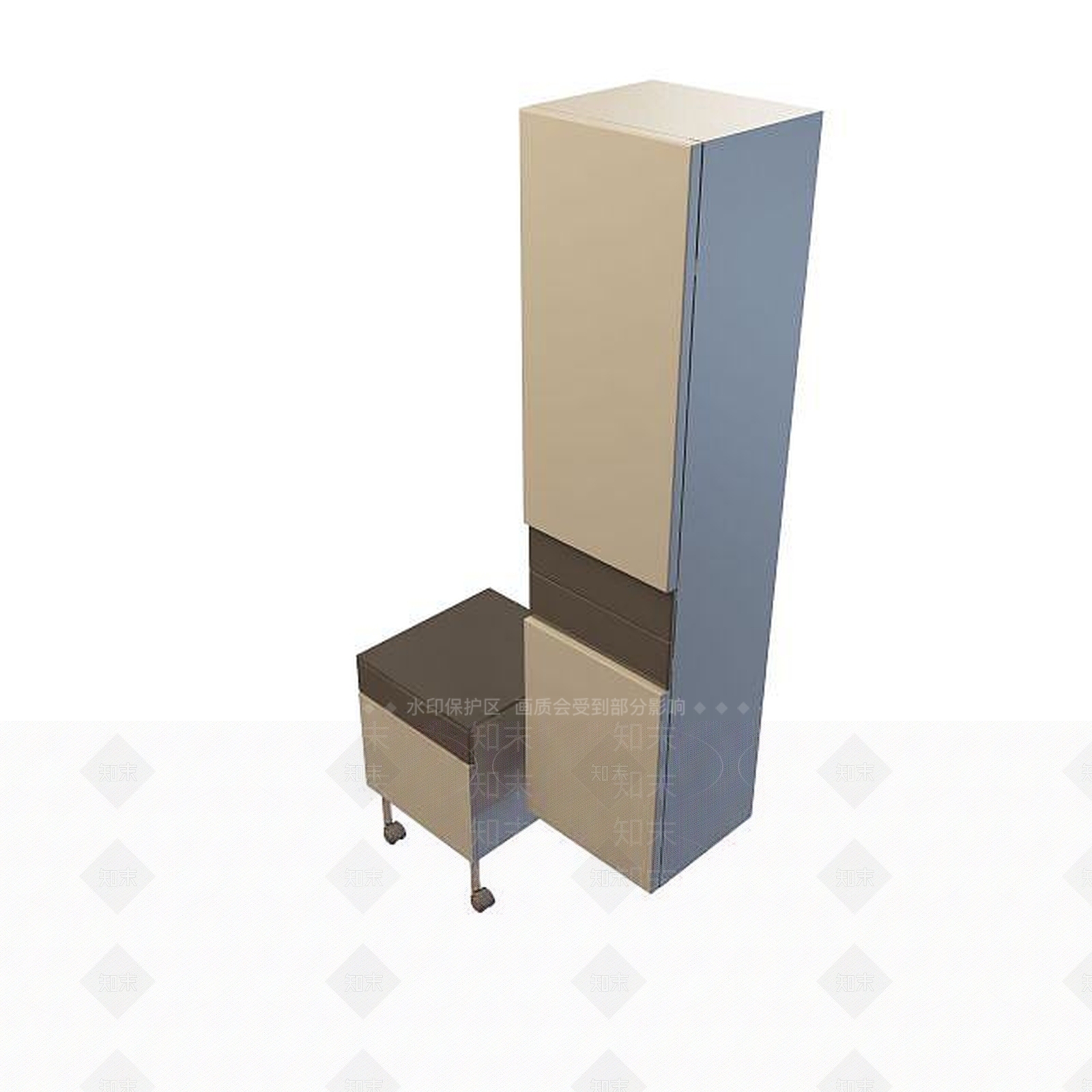 现代衣柜3D模型下载【ID:1199354447】