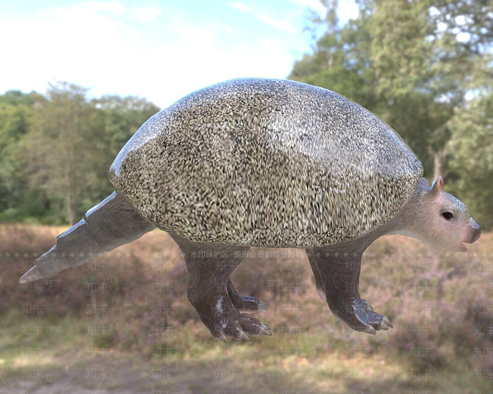 现代爬行类动物3D模型下载【ID:1192149371】