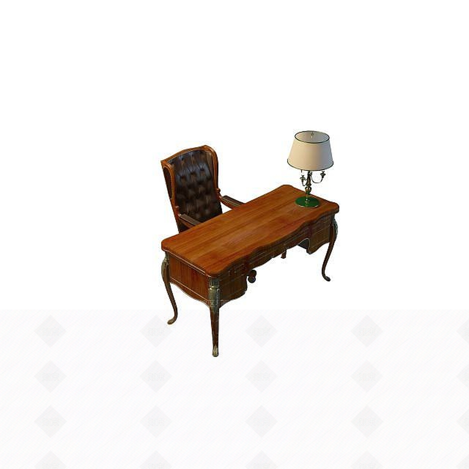 现代书桌椅3D模型下载【ID:1192149769】