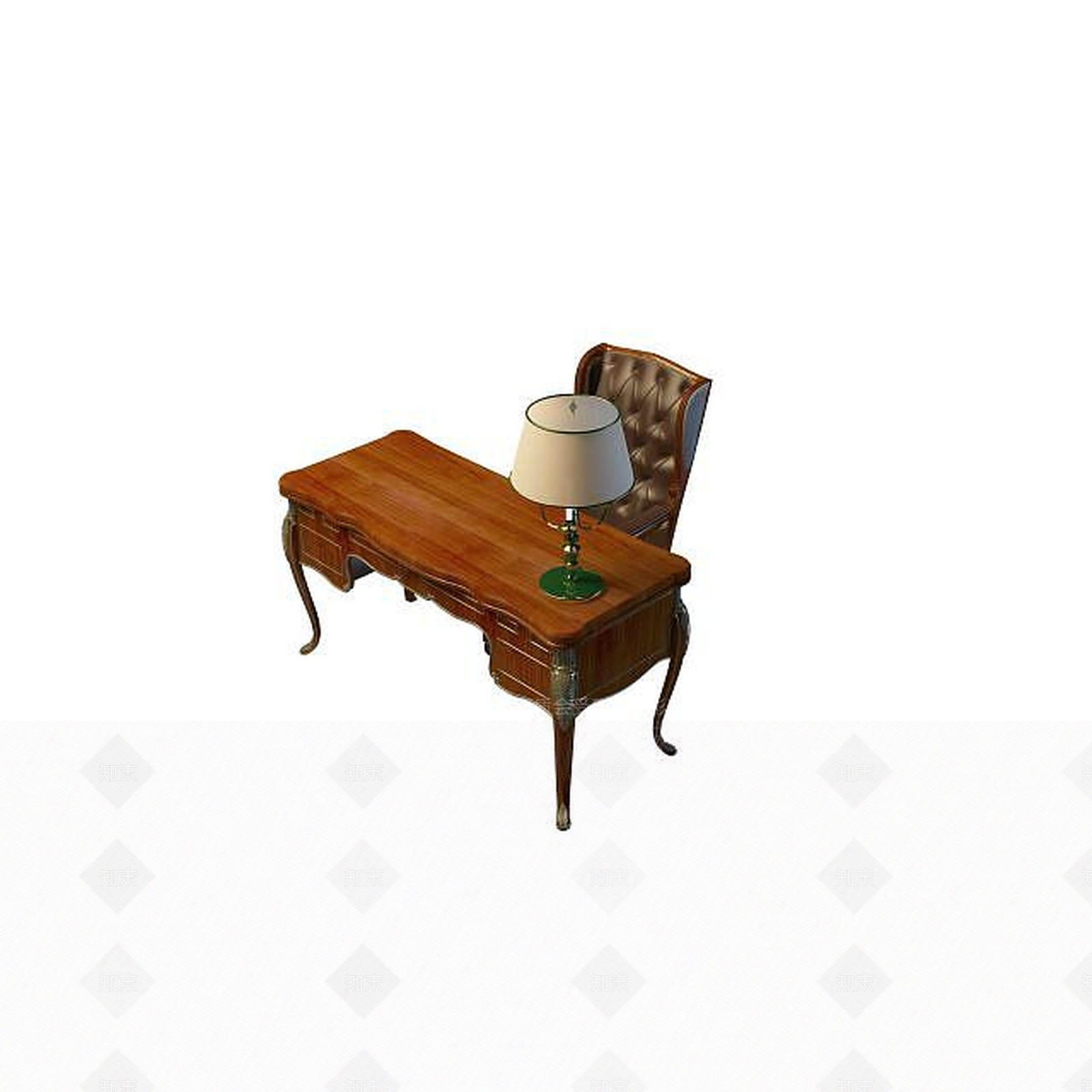 现代书桌椅3D模型下载【ID:1192149769】