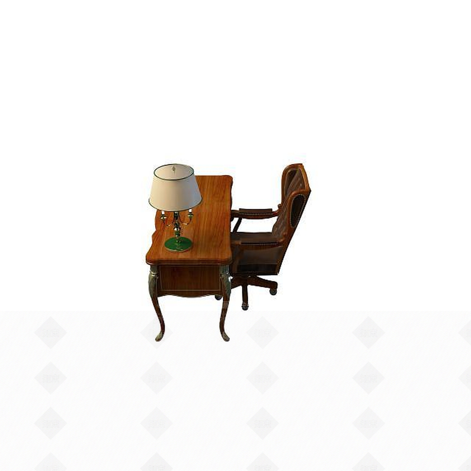 现代书桌椅3D模型下载【ID:1192149769】
