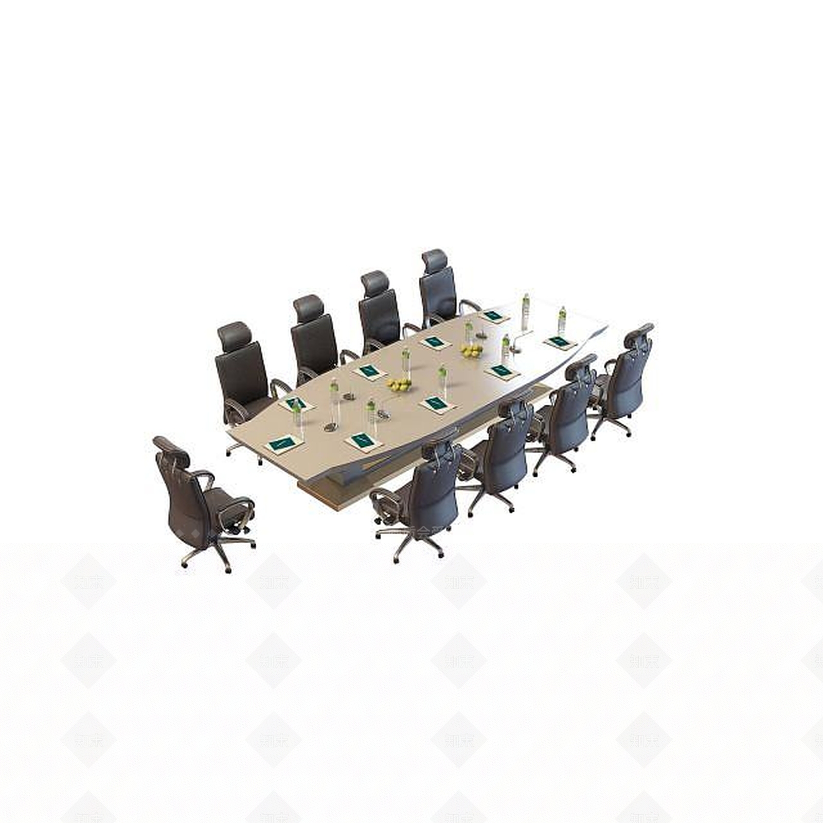 现代书桌椅3D模型下载【ID:1192150418】