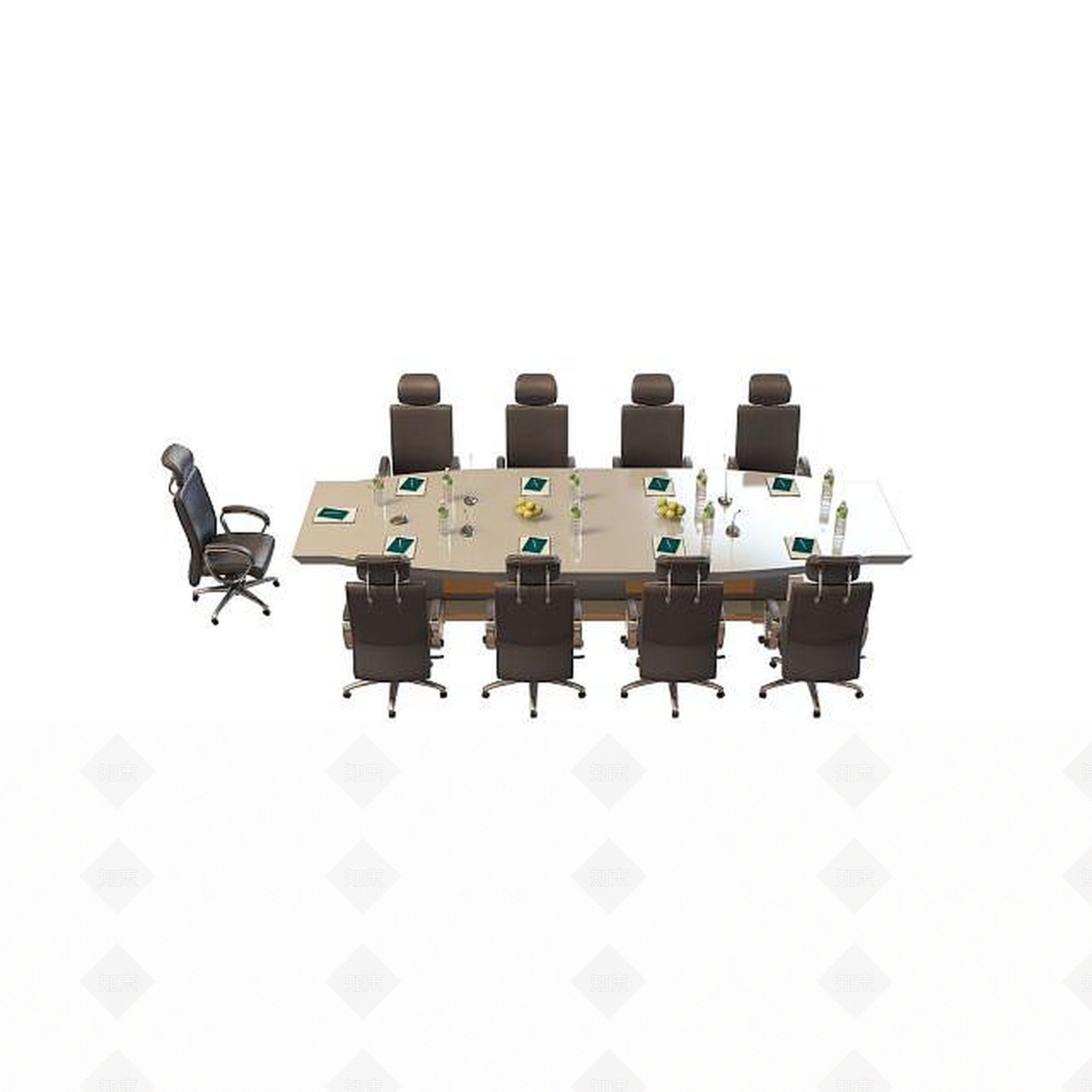 现代书桌椅3D模型下载【ID:1192150418】