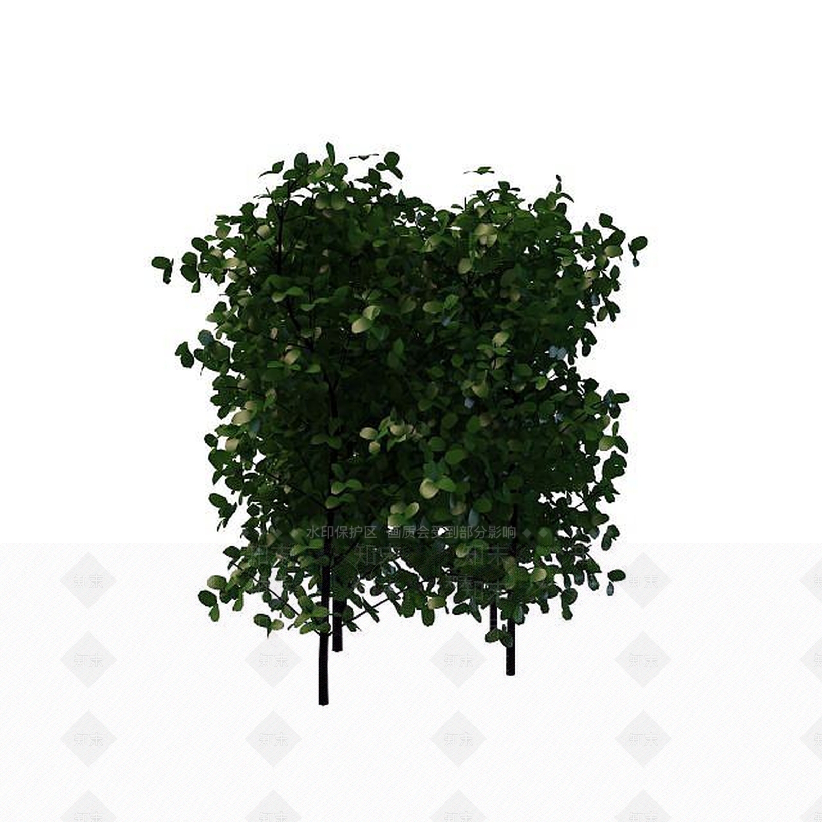 现代灌木3D模型下载【ID:1199353826】