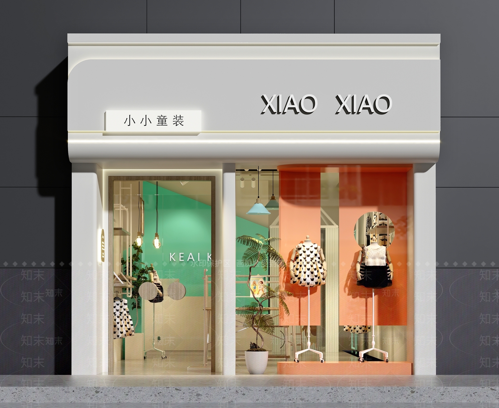现代服装店SU模型下载【ID:1192151232】
