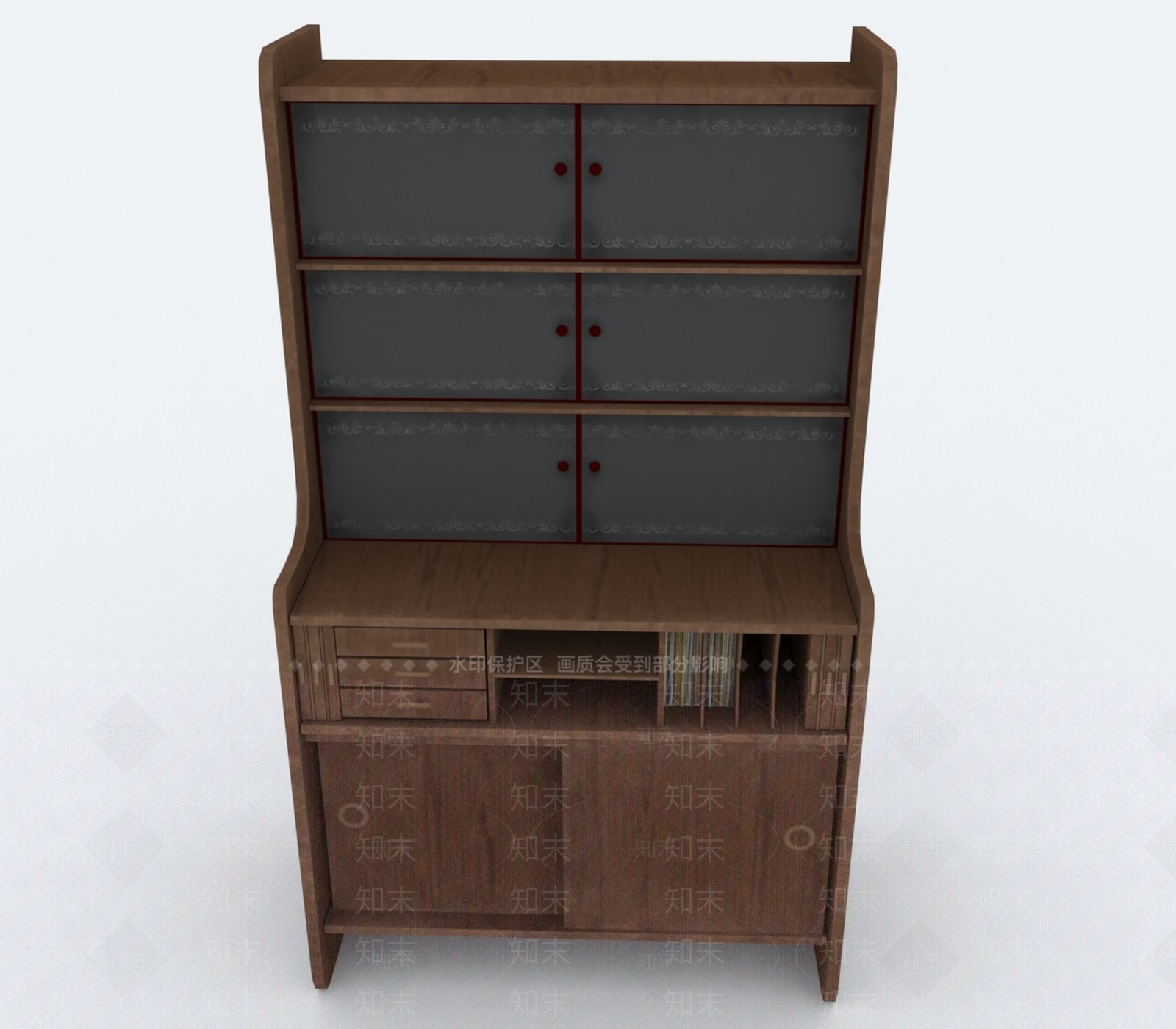 现代书架3D模型下载【ID:1192904670】