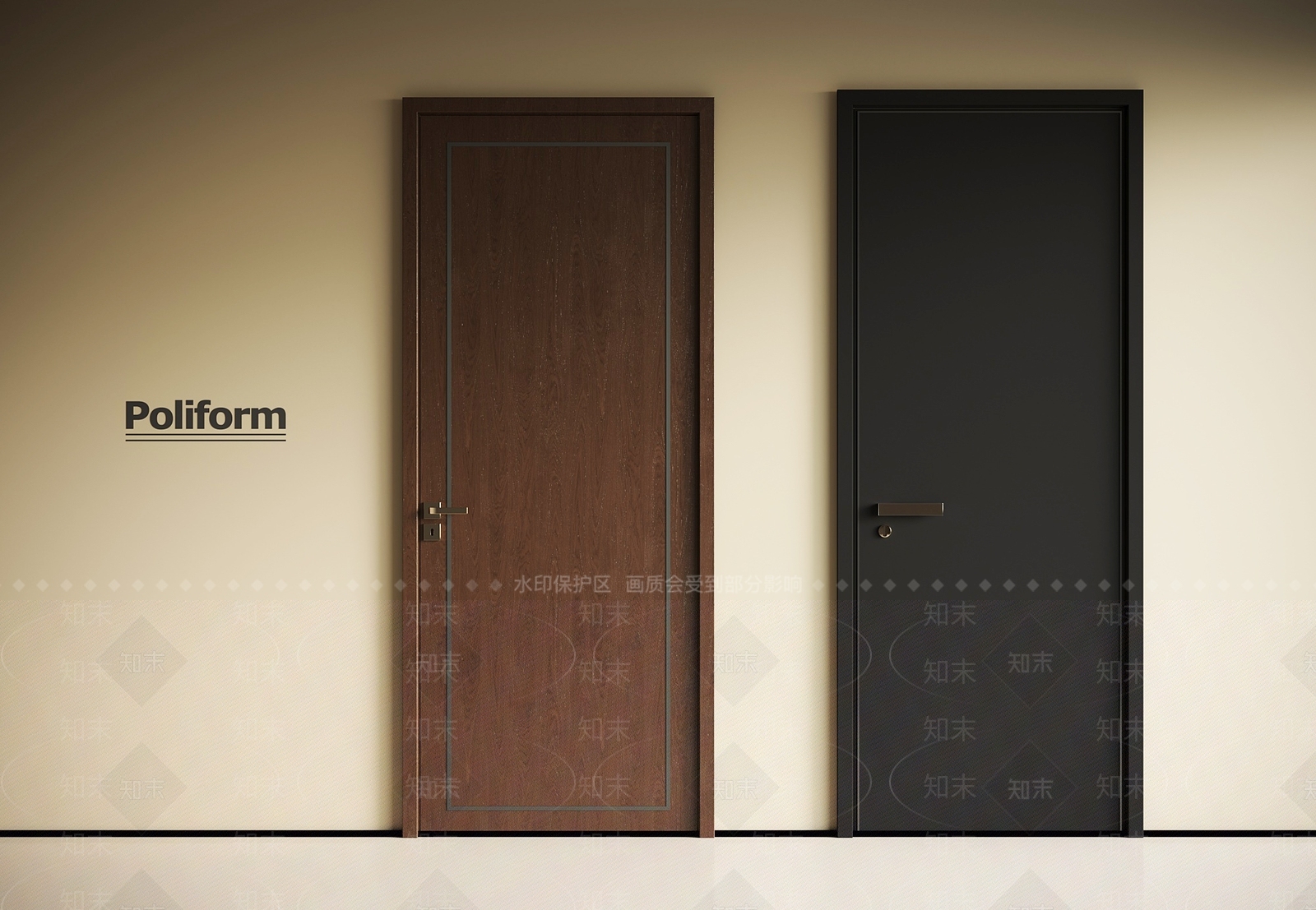 现代单开门3D模型下载【ID:1192157478】