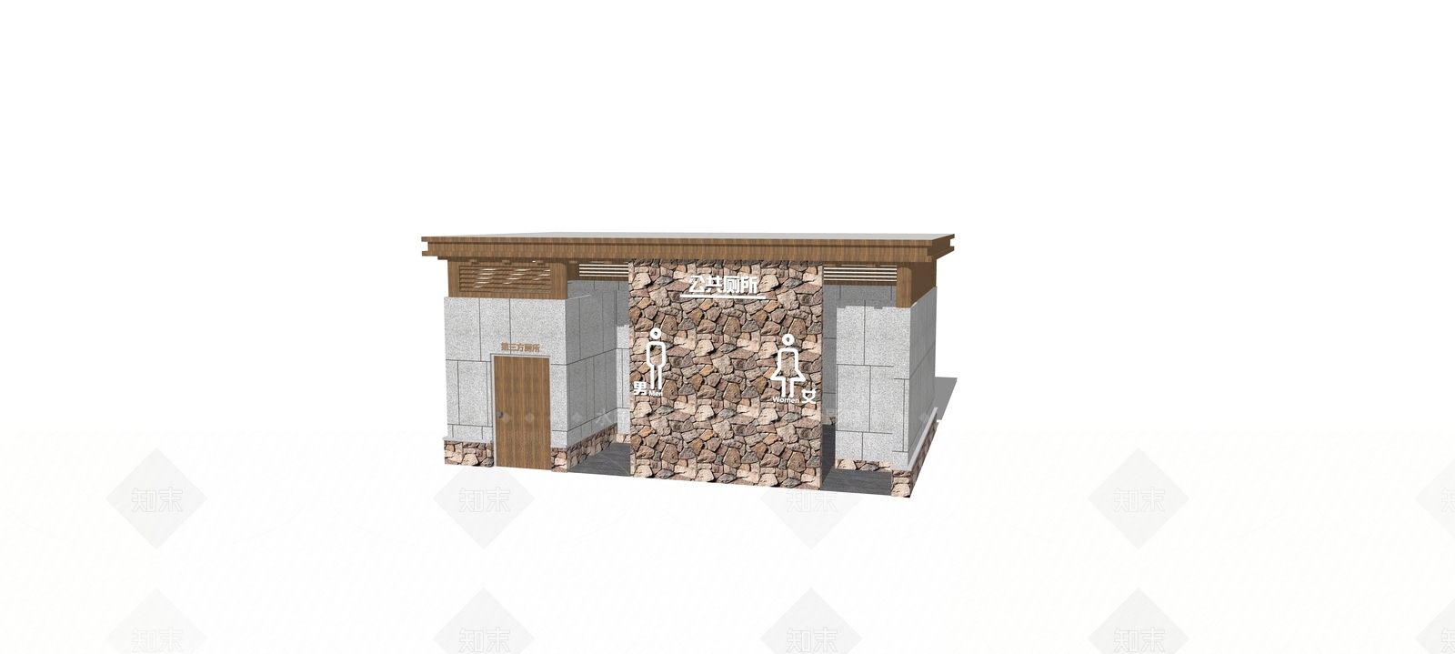 现代公共卫生间SU模型下载【ID:1192161731】